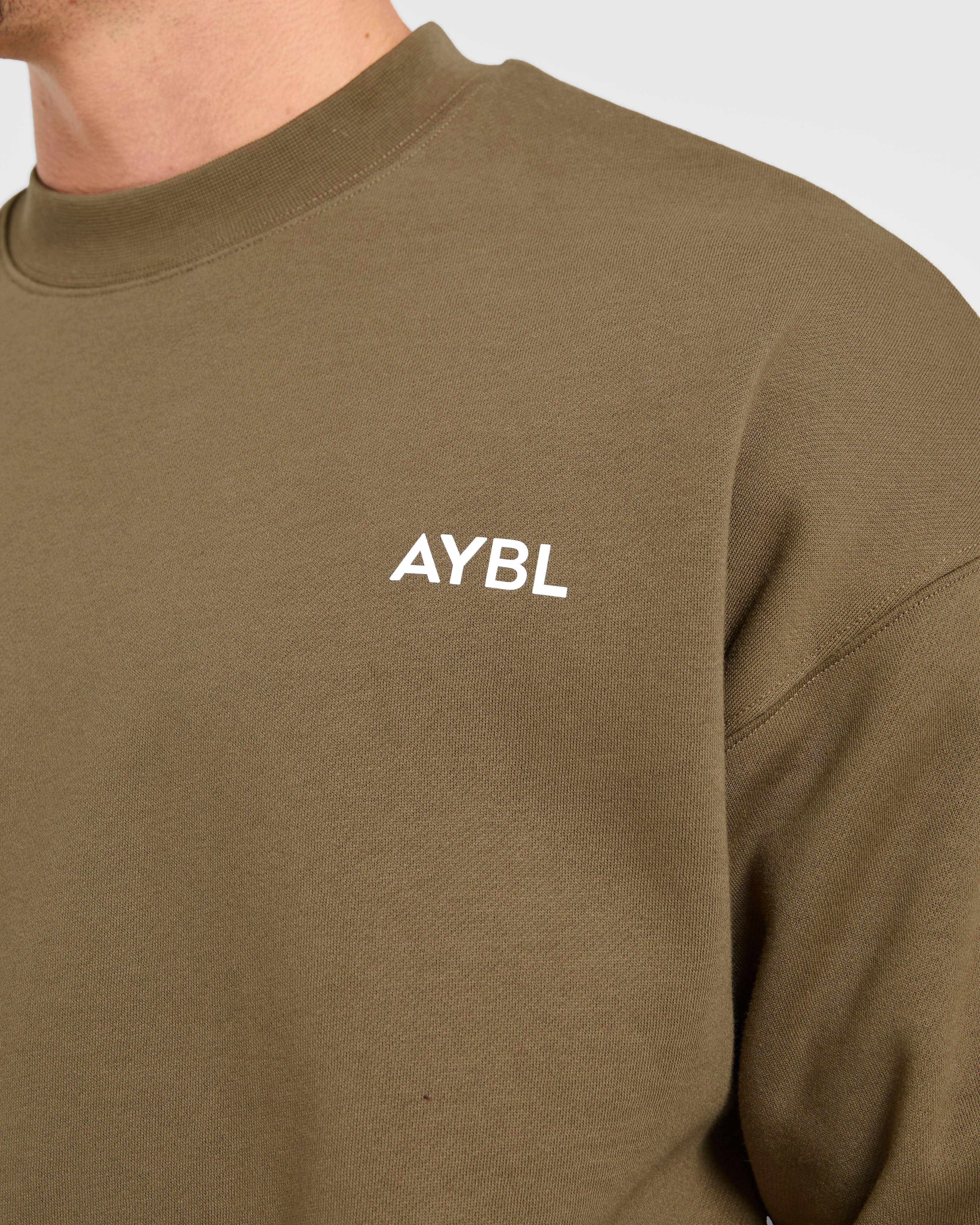 Essential Oversized Sweater - Olive Vert