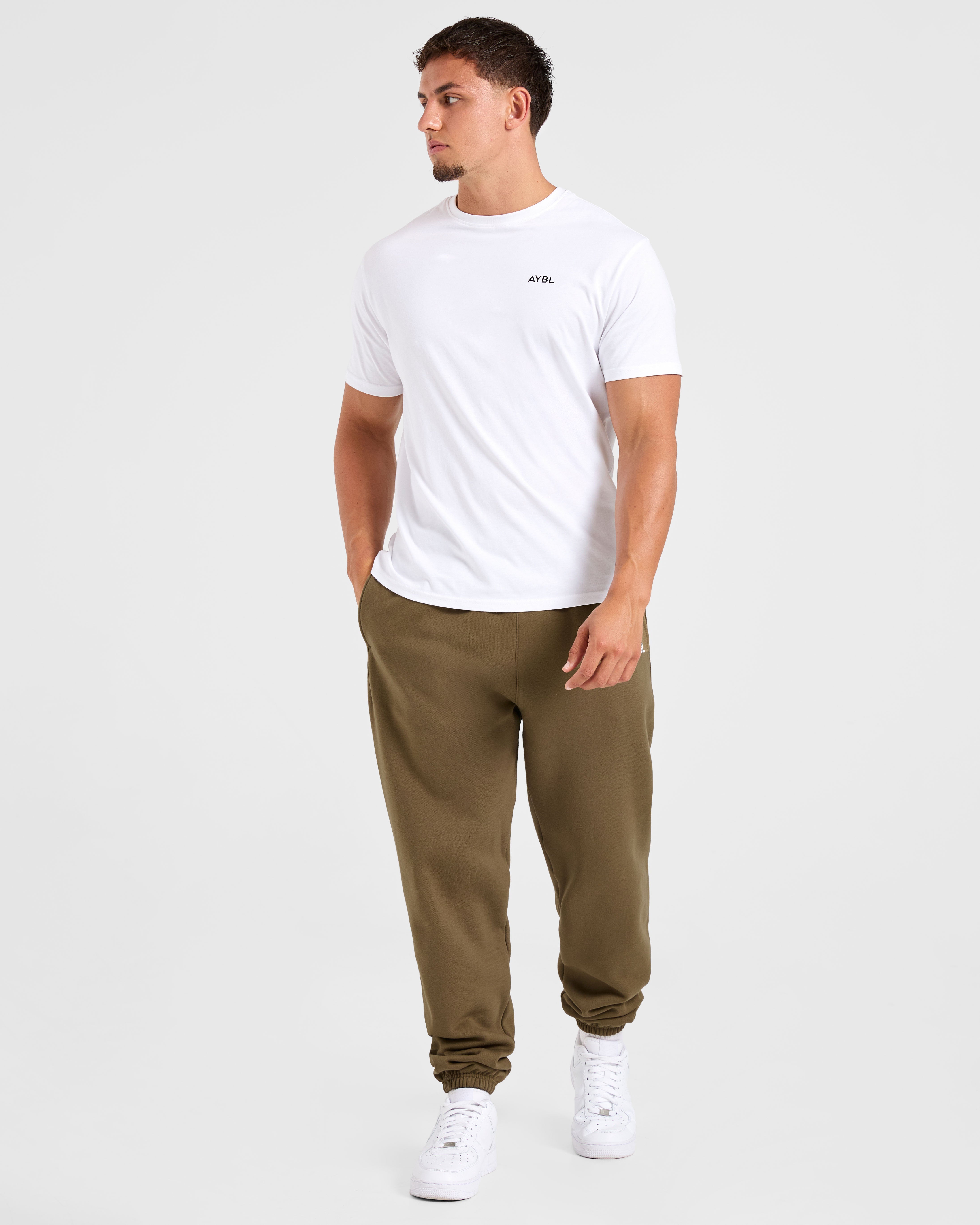 Essential Oversized Joggers- Olive Vert