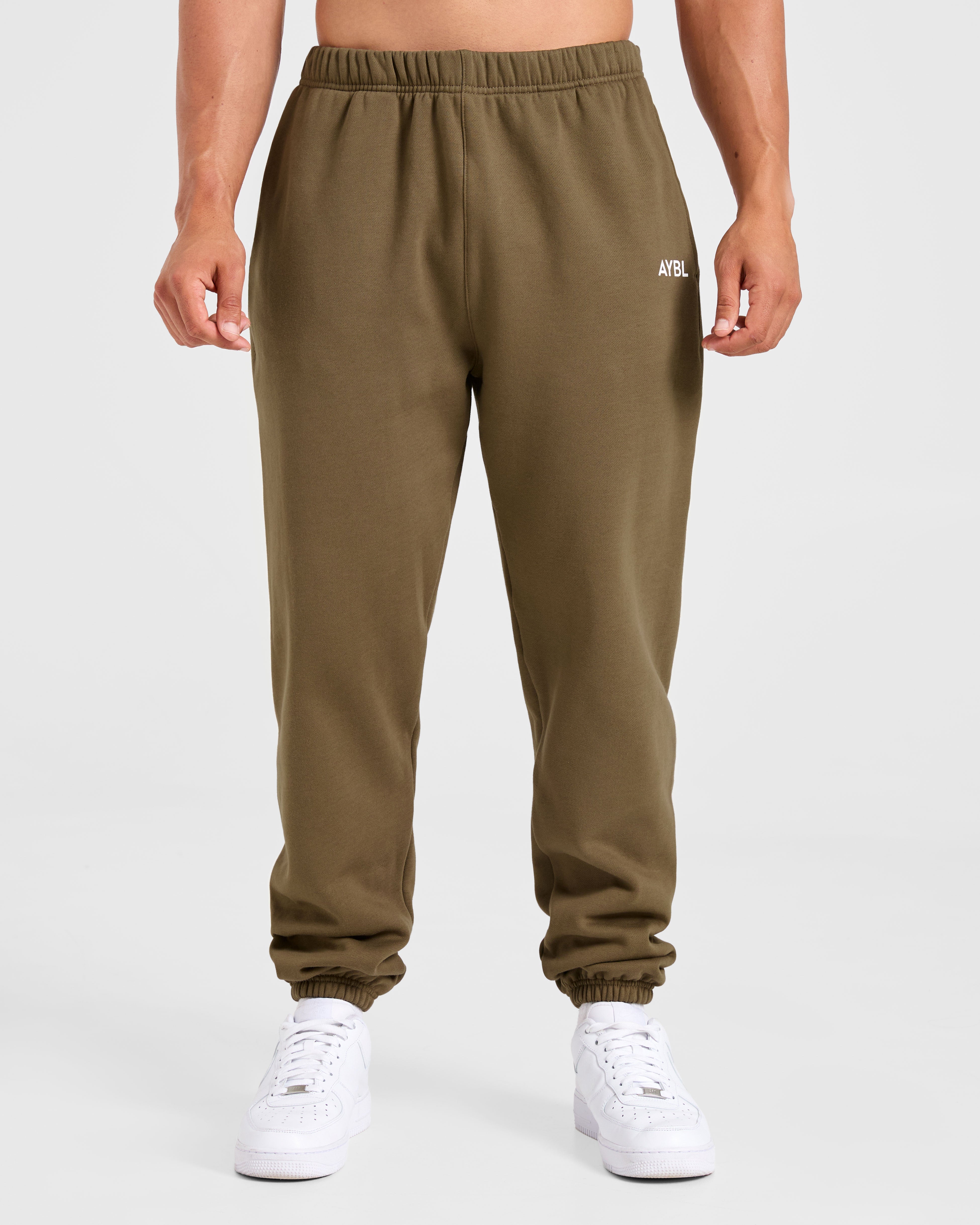 Essential Oversized Joggers- Olive Vert