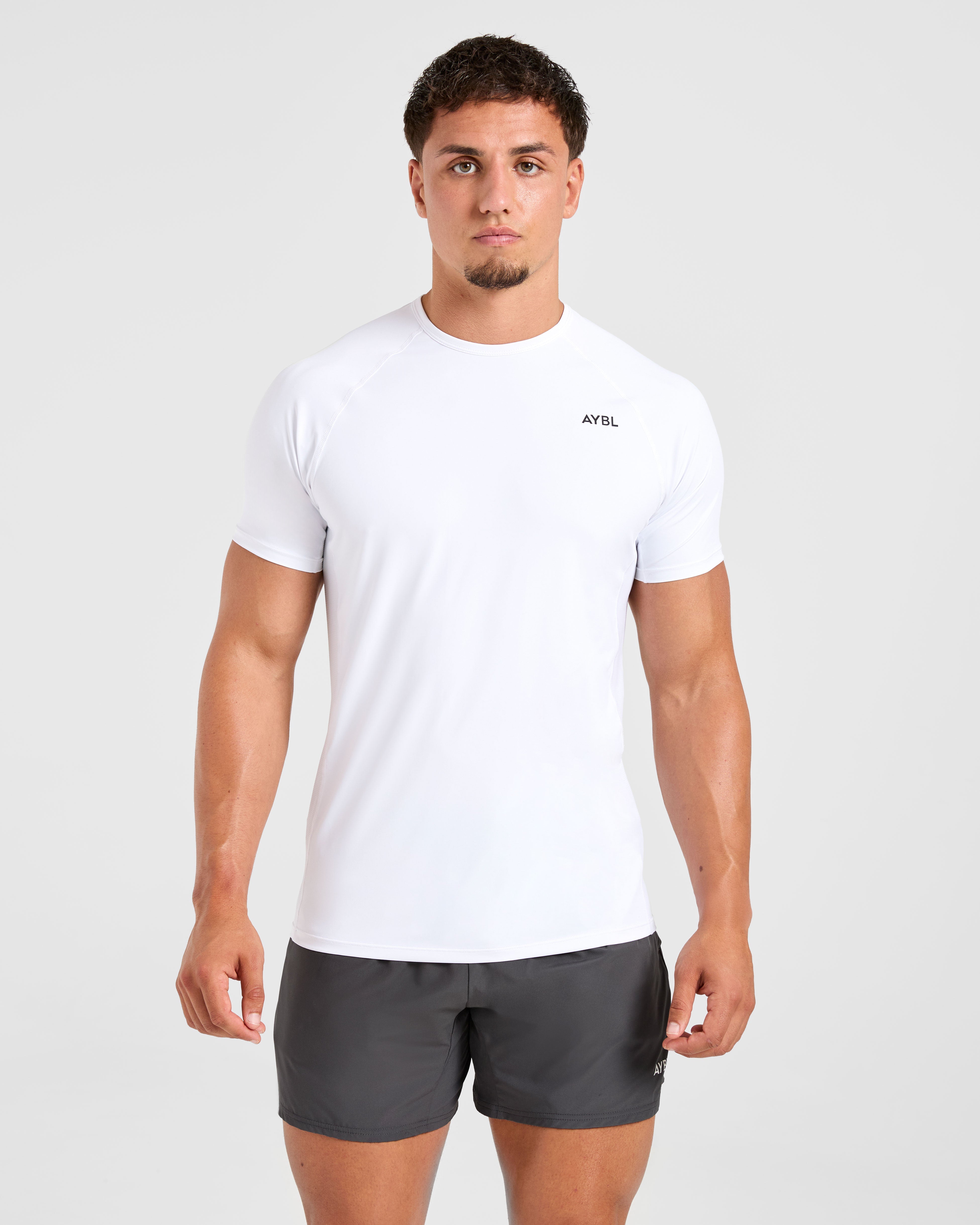 Compression Relaxed T Shirt - Blanc