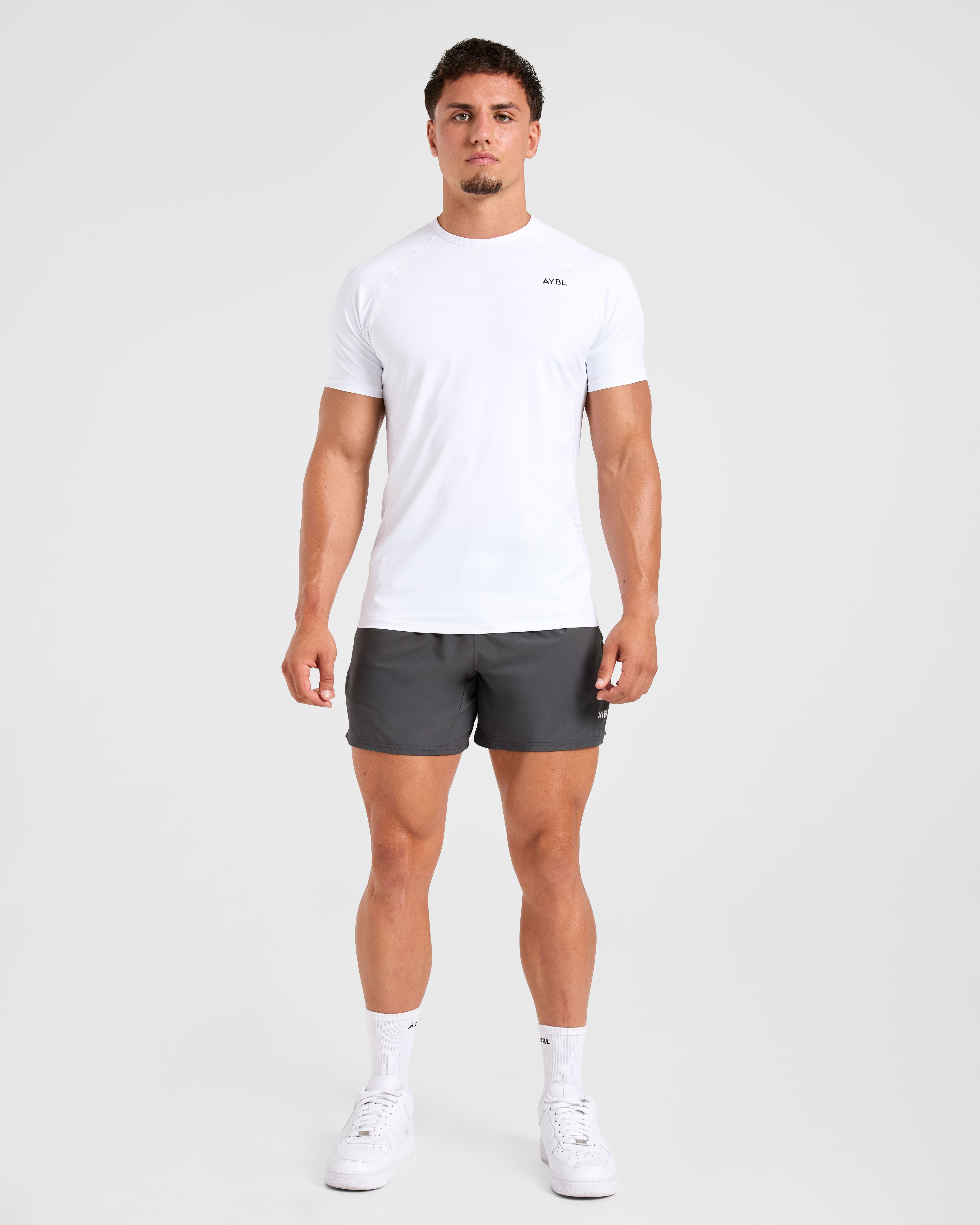 Compression Relaxed T Shirt - Blanc