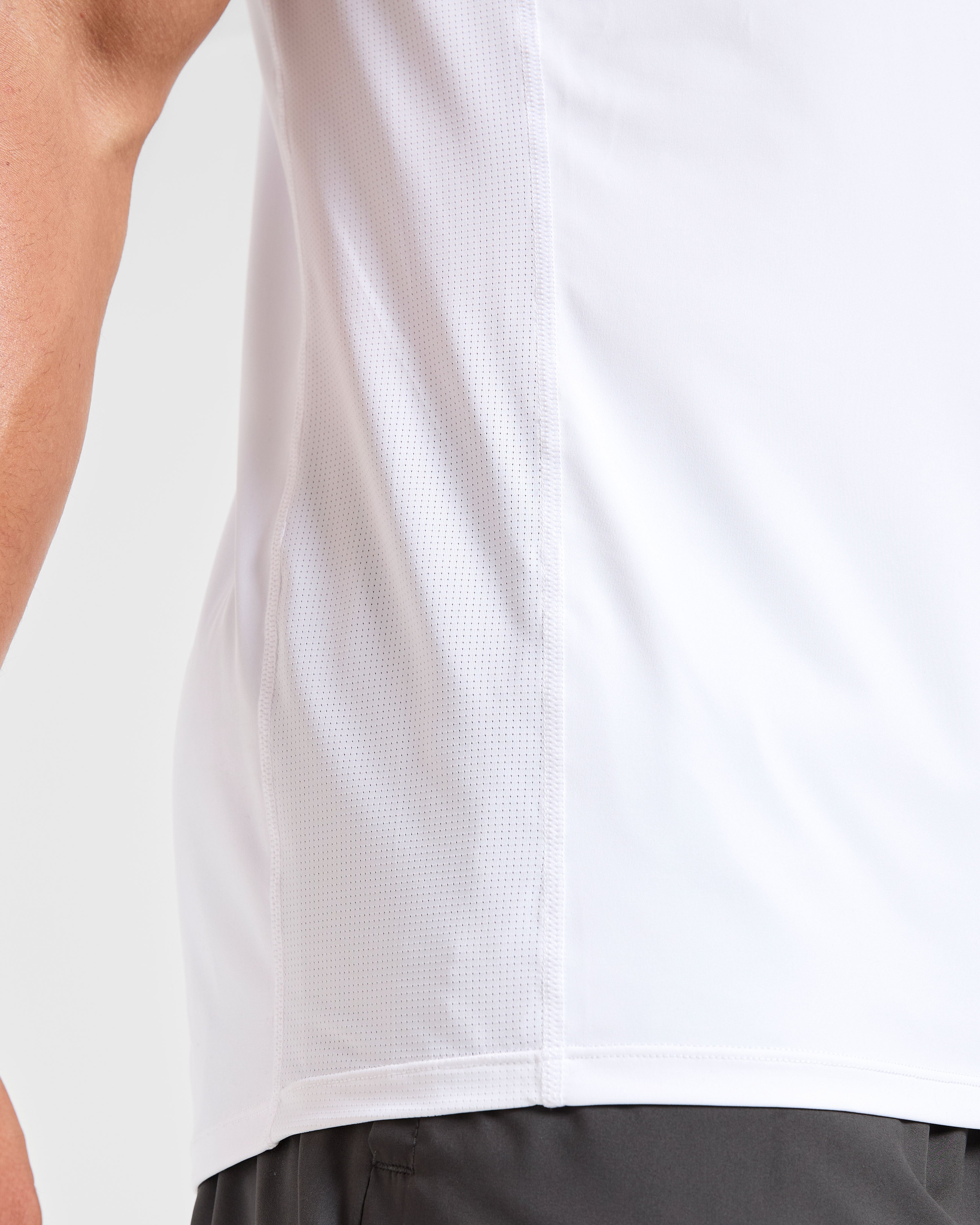 Compression Relaxed T Shirt - Blanc