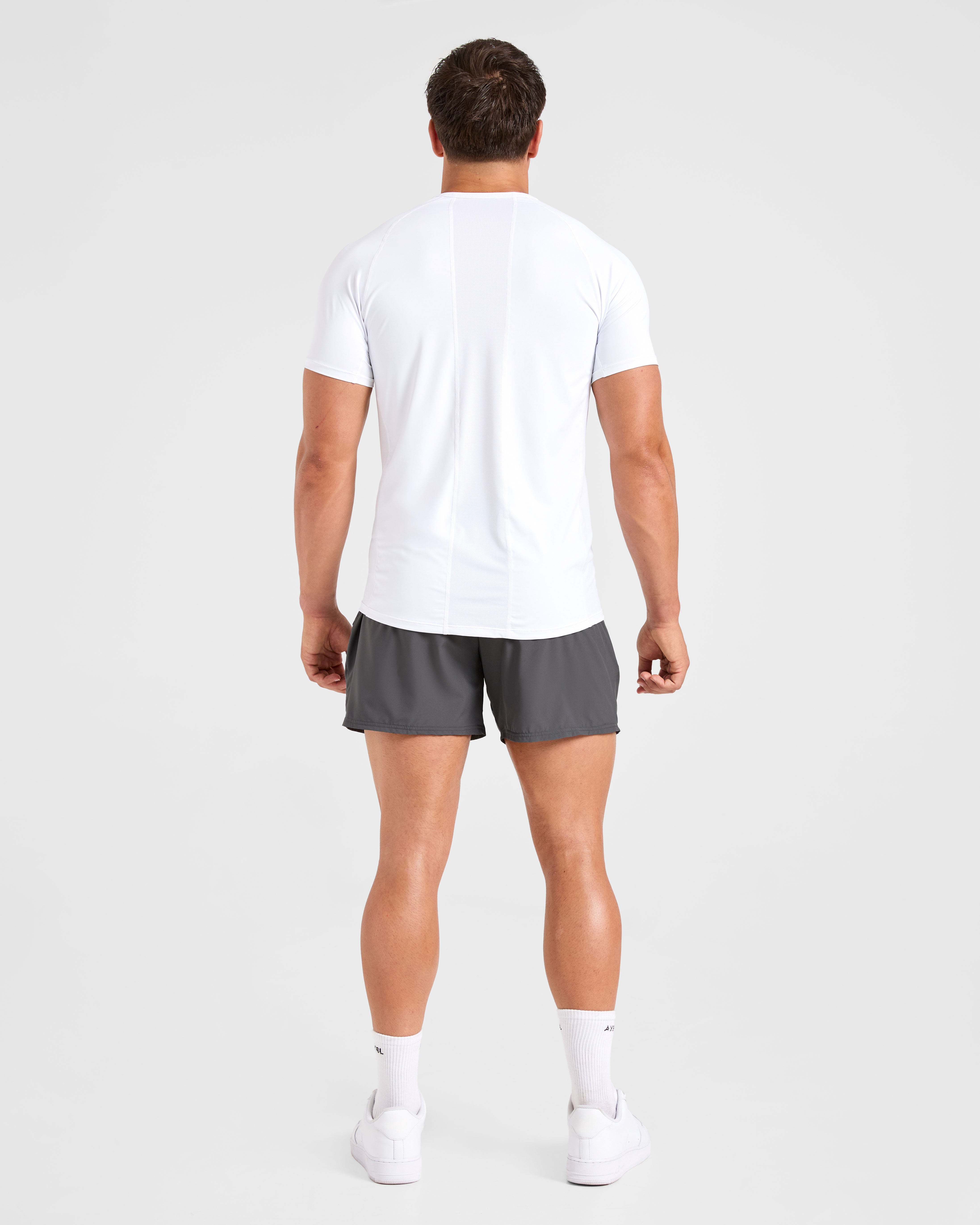 Compression Relaxed T Shirt - Blanc
