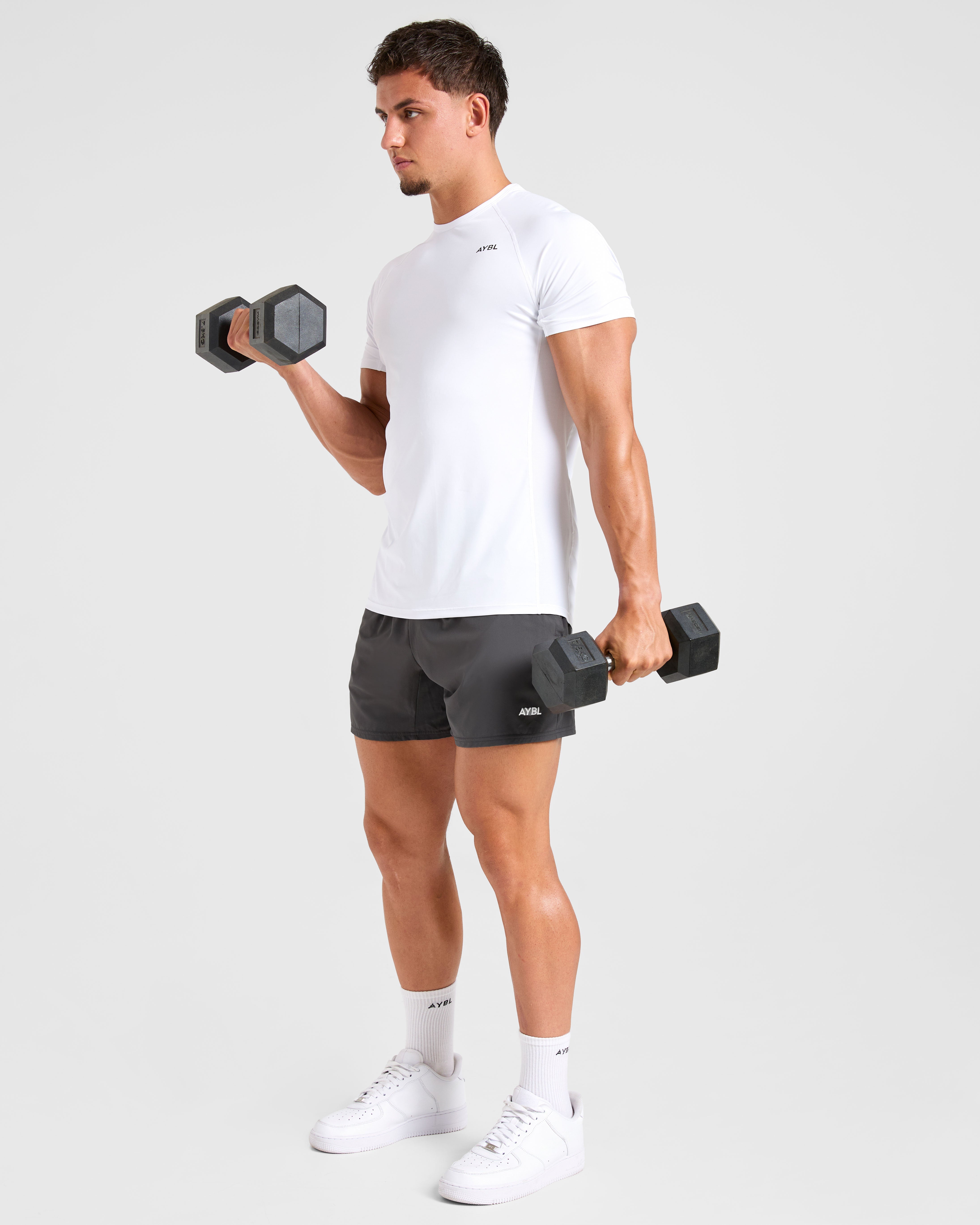 Compression Relaxed T Shirt - Blanc