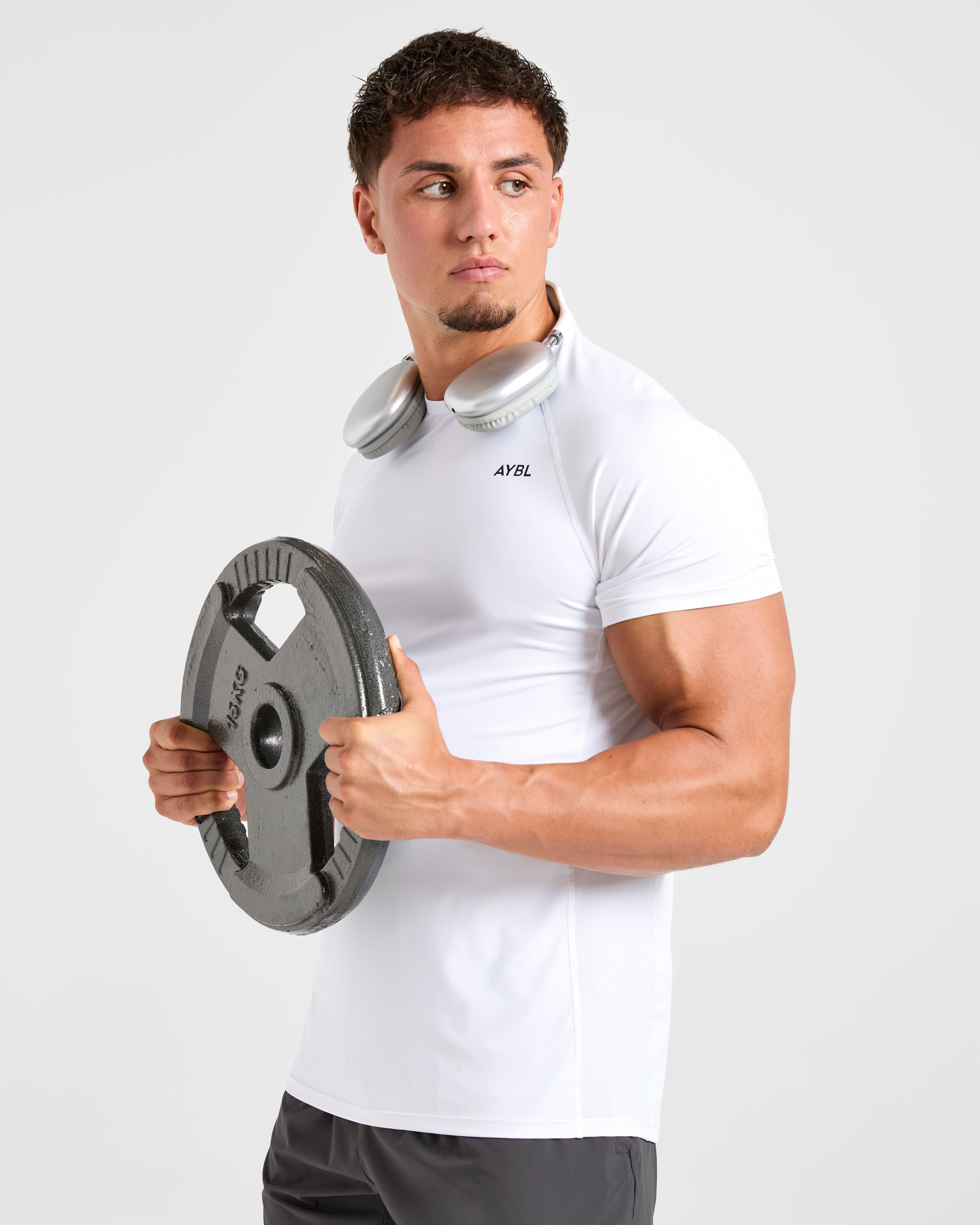 Compression Relaxed T Shirt - Blanc