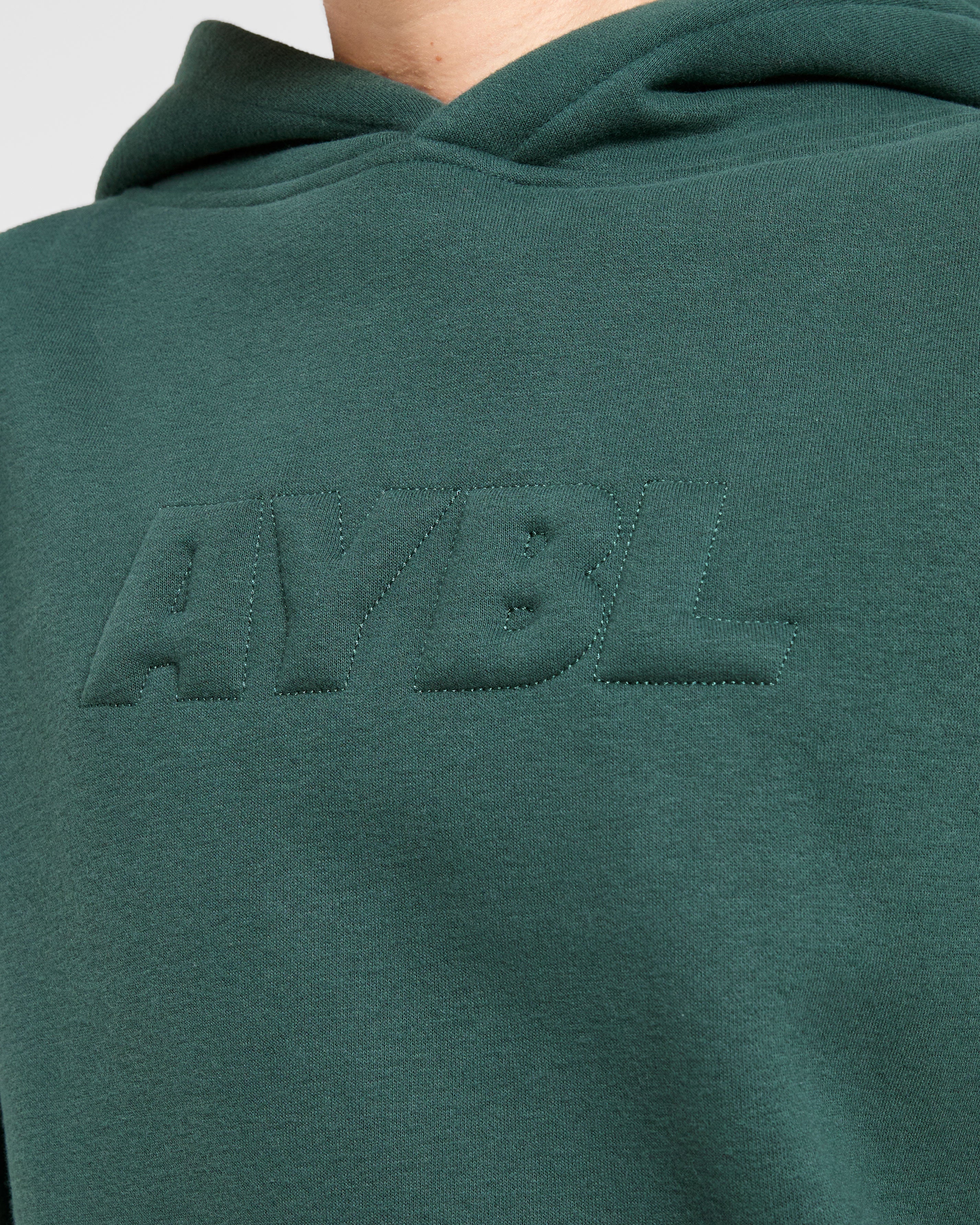 Classic Plush Oversized Hoodie - Pine Vert