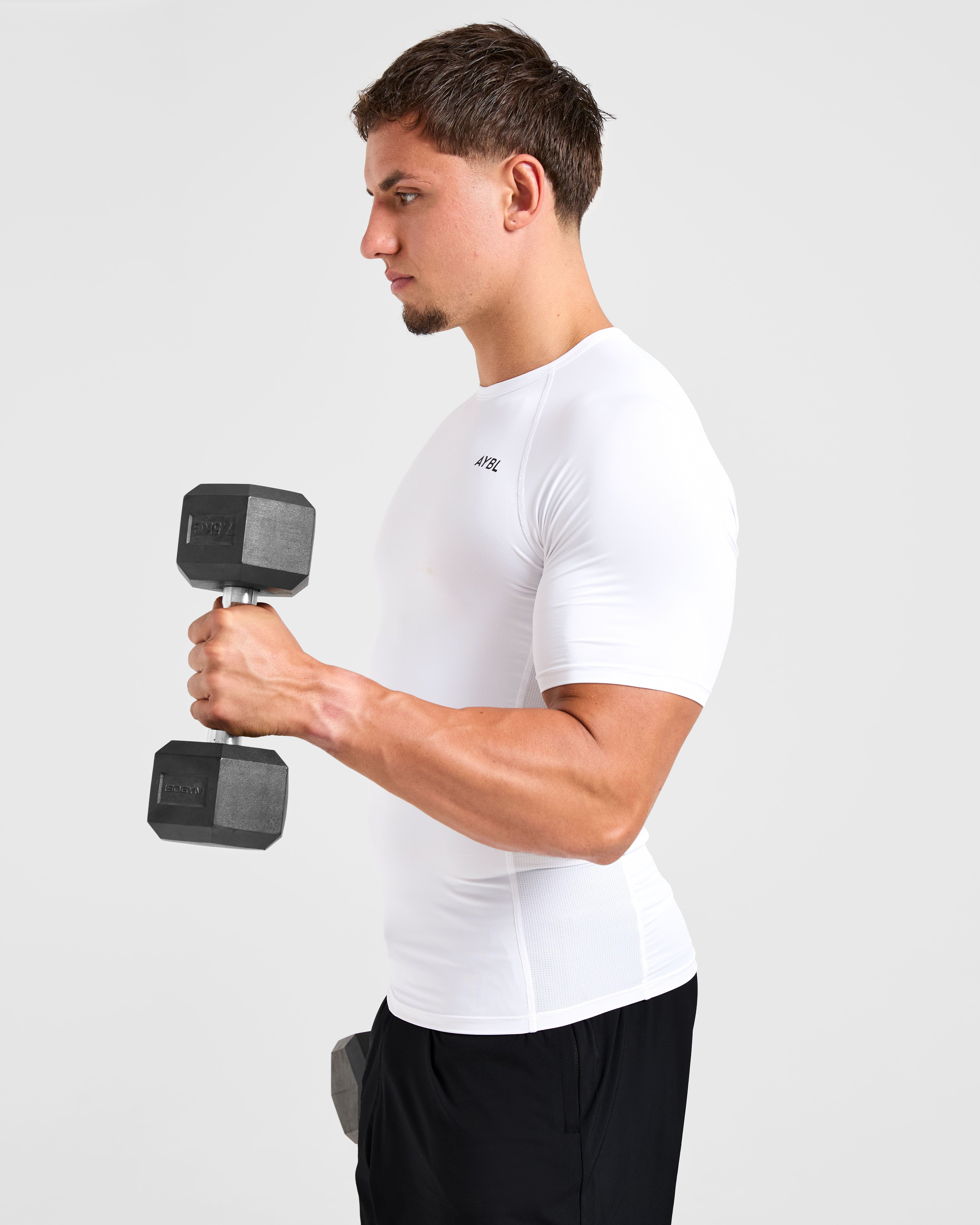Compression T Shirt - Blanc