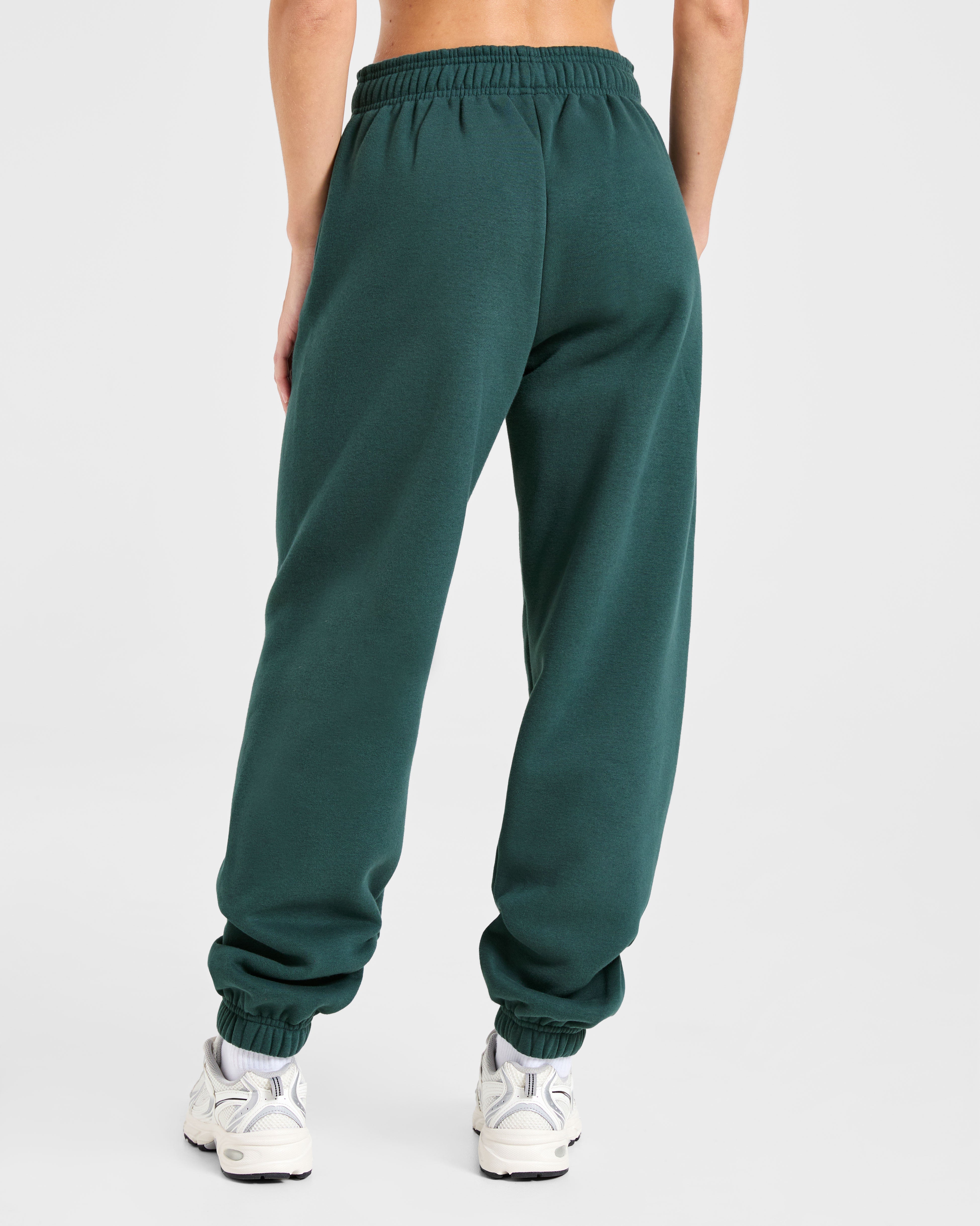 Classic Plush Oversized Joggers - Pine Vert