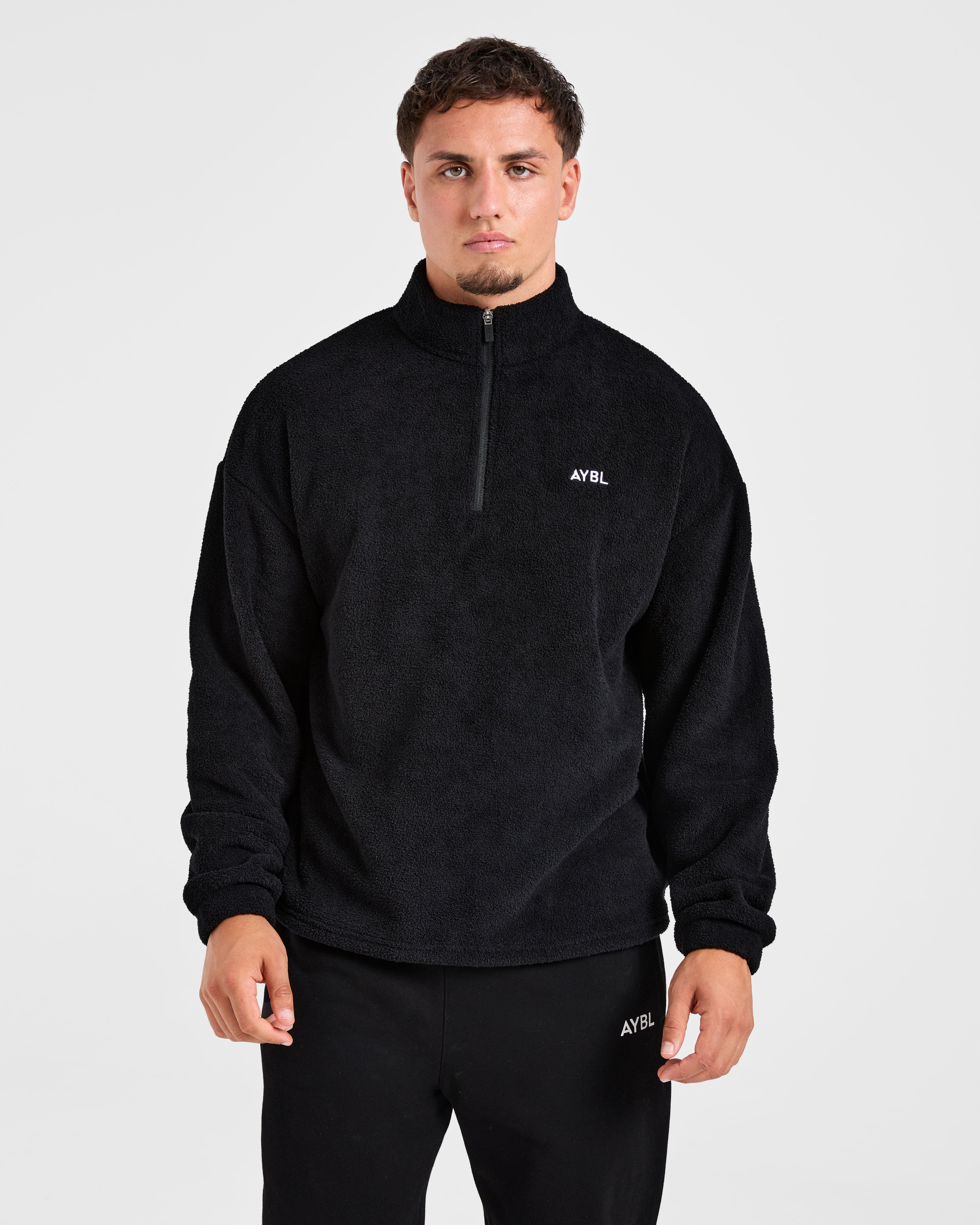 Essential 1/4 Zip Fleece - Noir