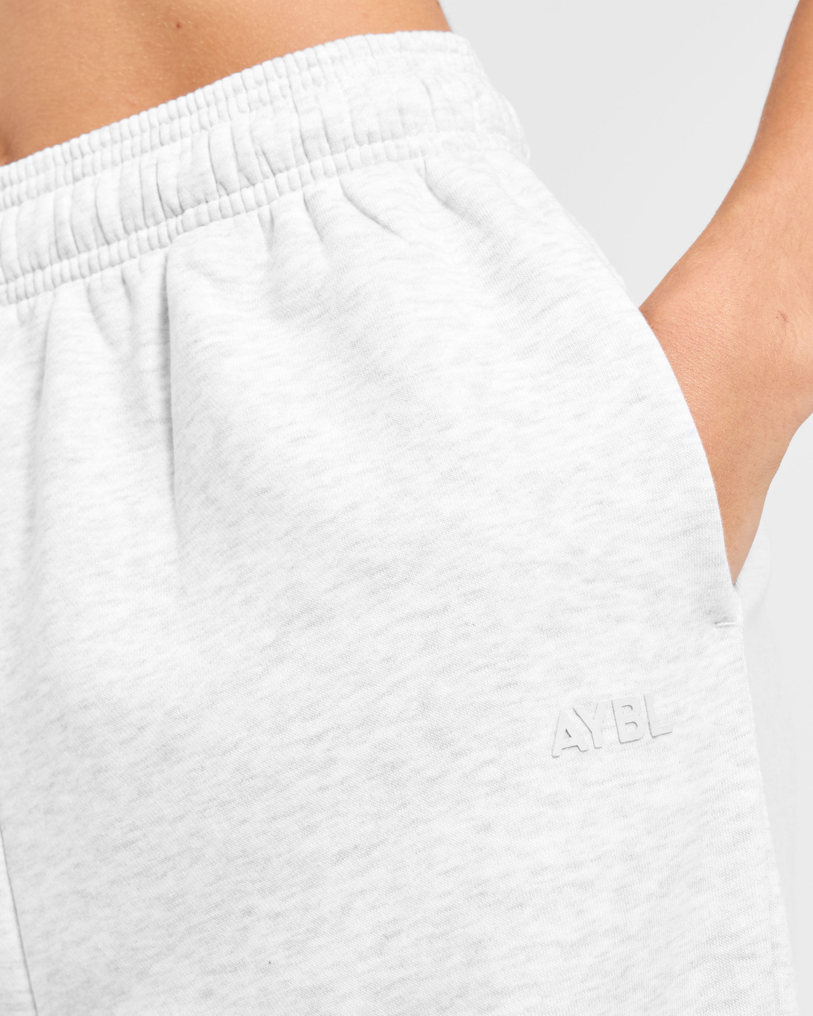 Lifestyle Oversized Straight Leg Joggers - Heather Gris