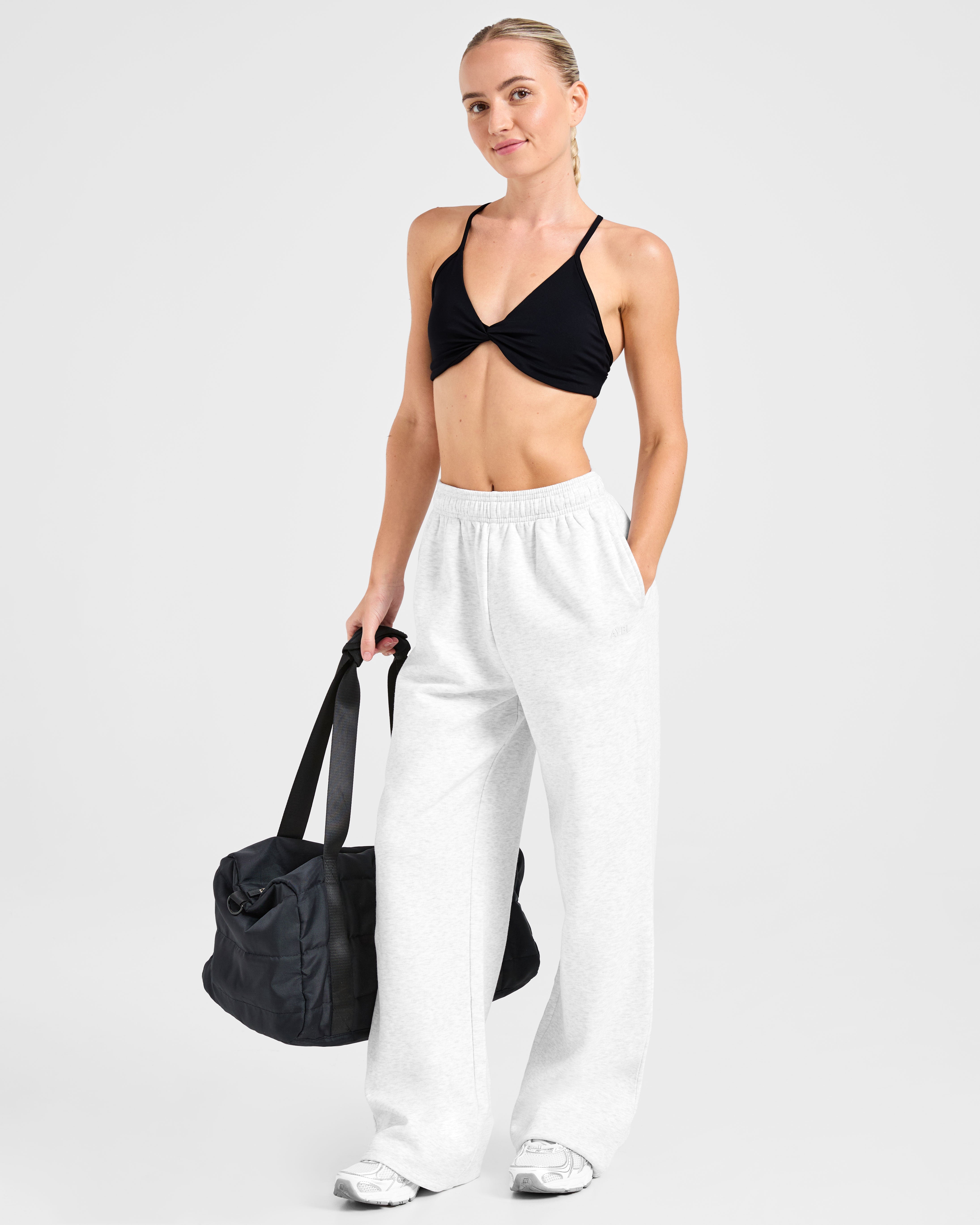 Lifestyle Oversized Straight Leg Joggers - Heather Gris