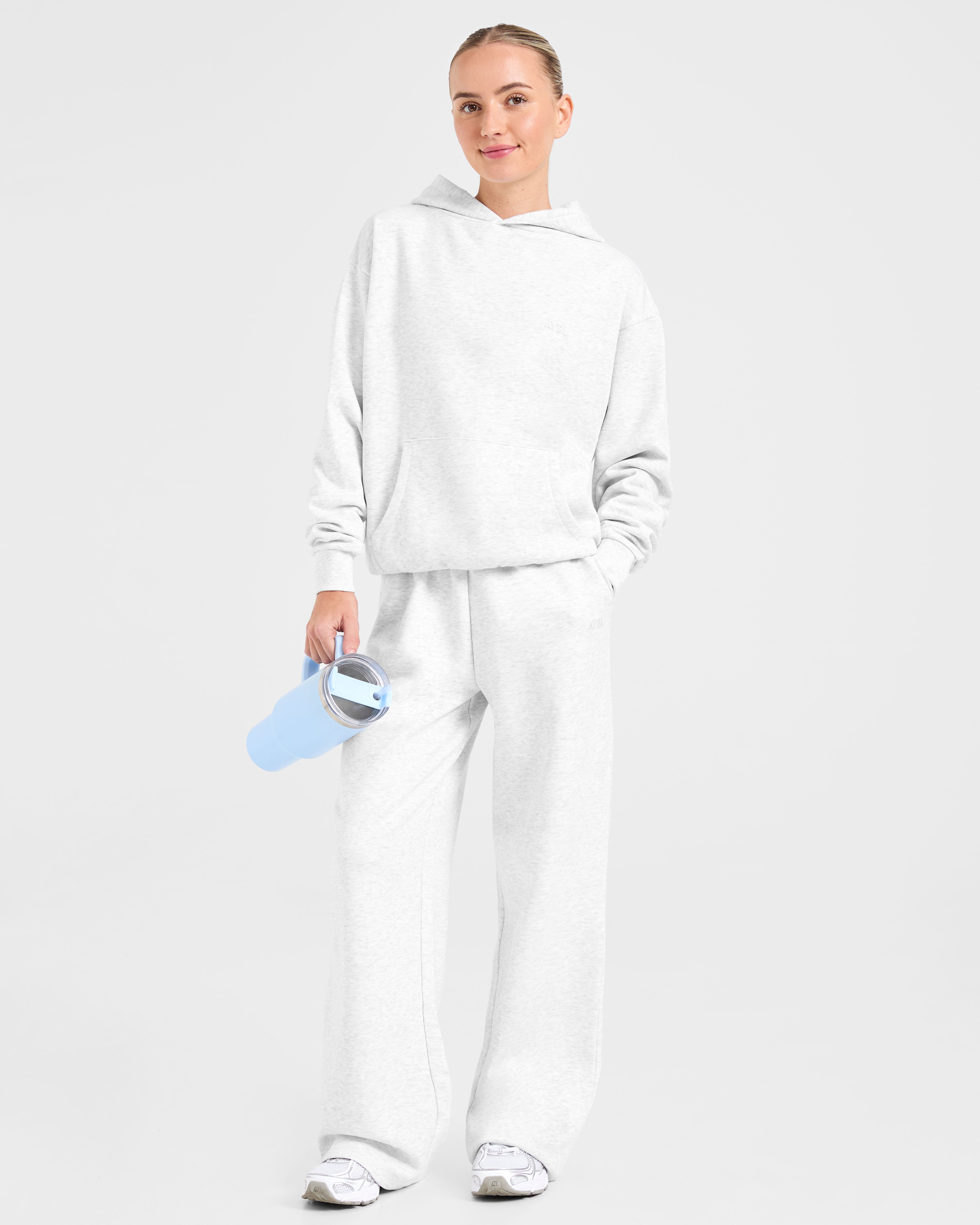 Lifestyle Oversized Straight Leg Joggers - Heather Gris