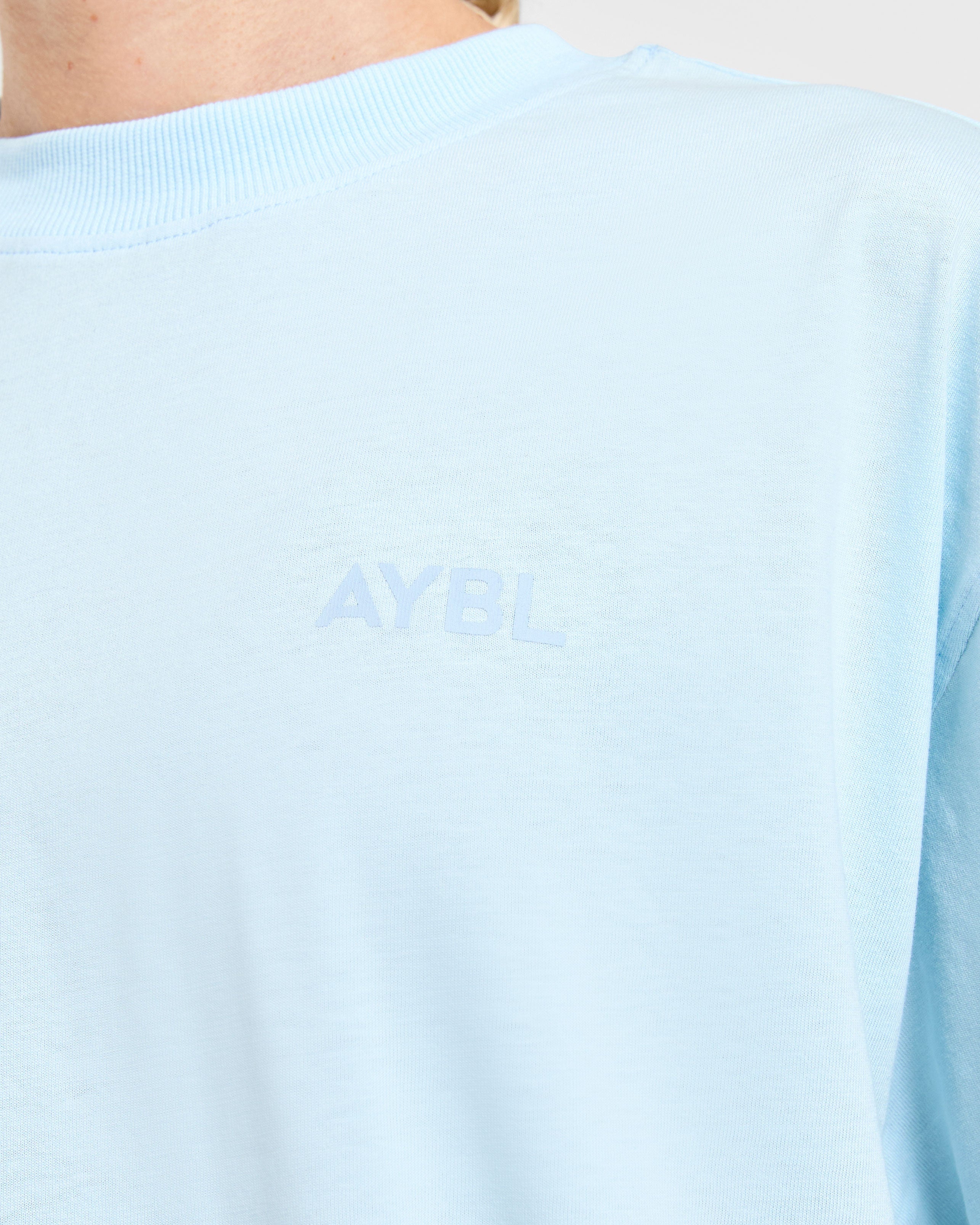 Lift Graphic Oversized T Shirt - Baby Bleu