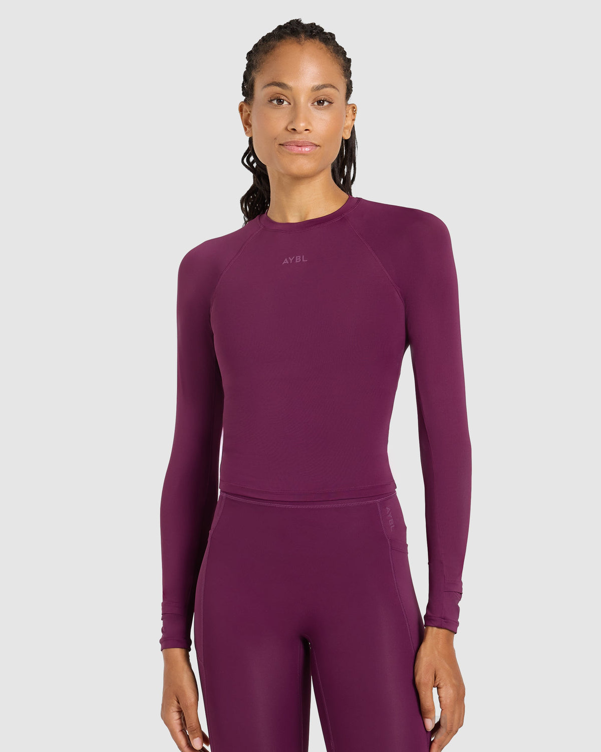 Run Long Sleeve Base Layer - Plum