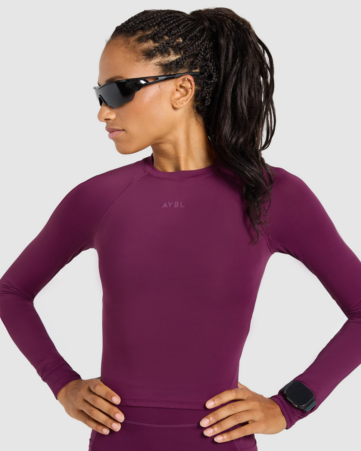 Run Long Sleeve Base Layer - Plum