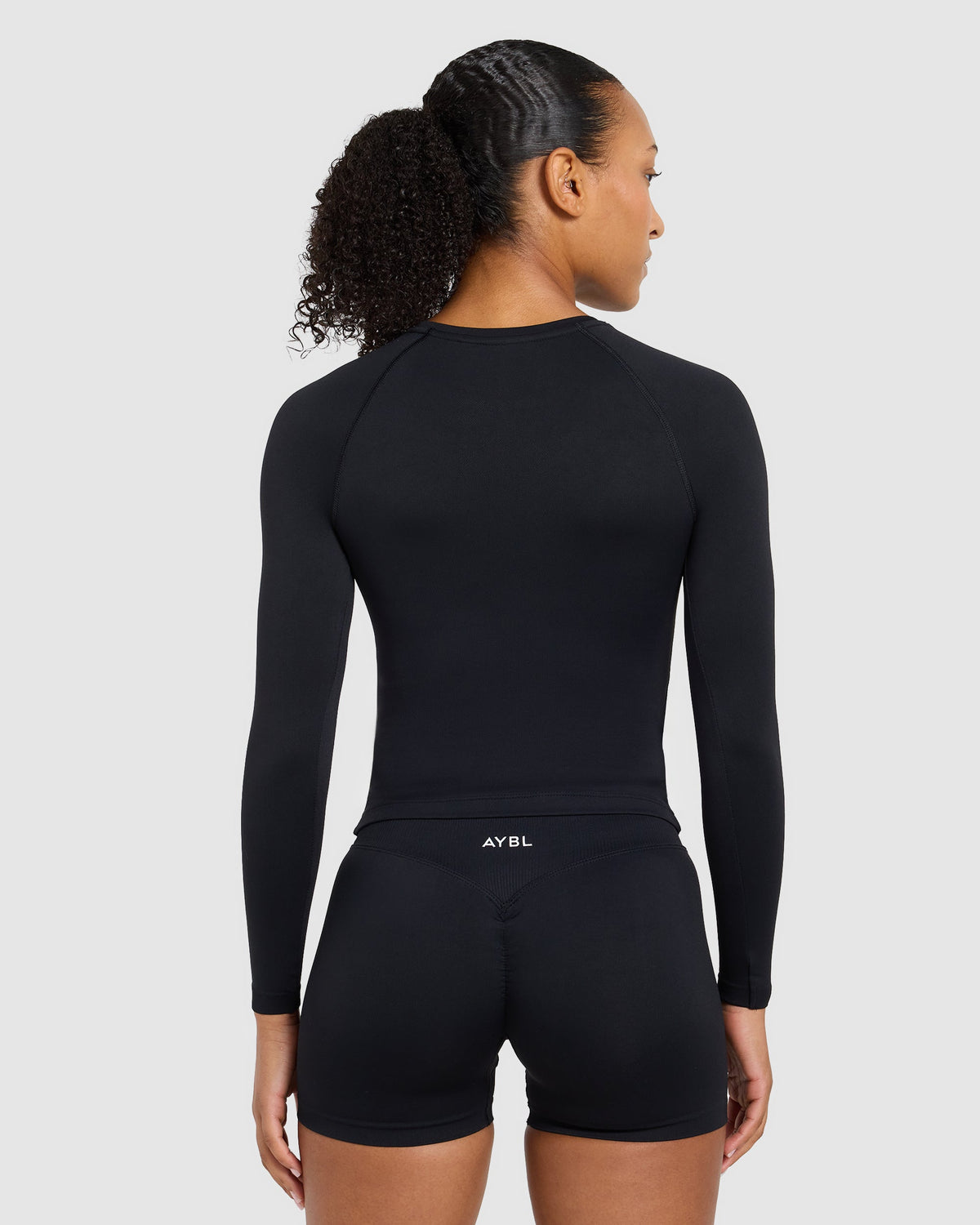 Enhance Seamless Long Sleeve Top - Noir