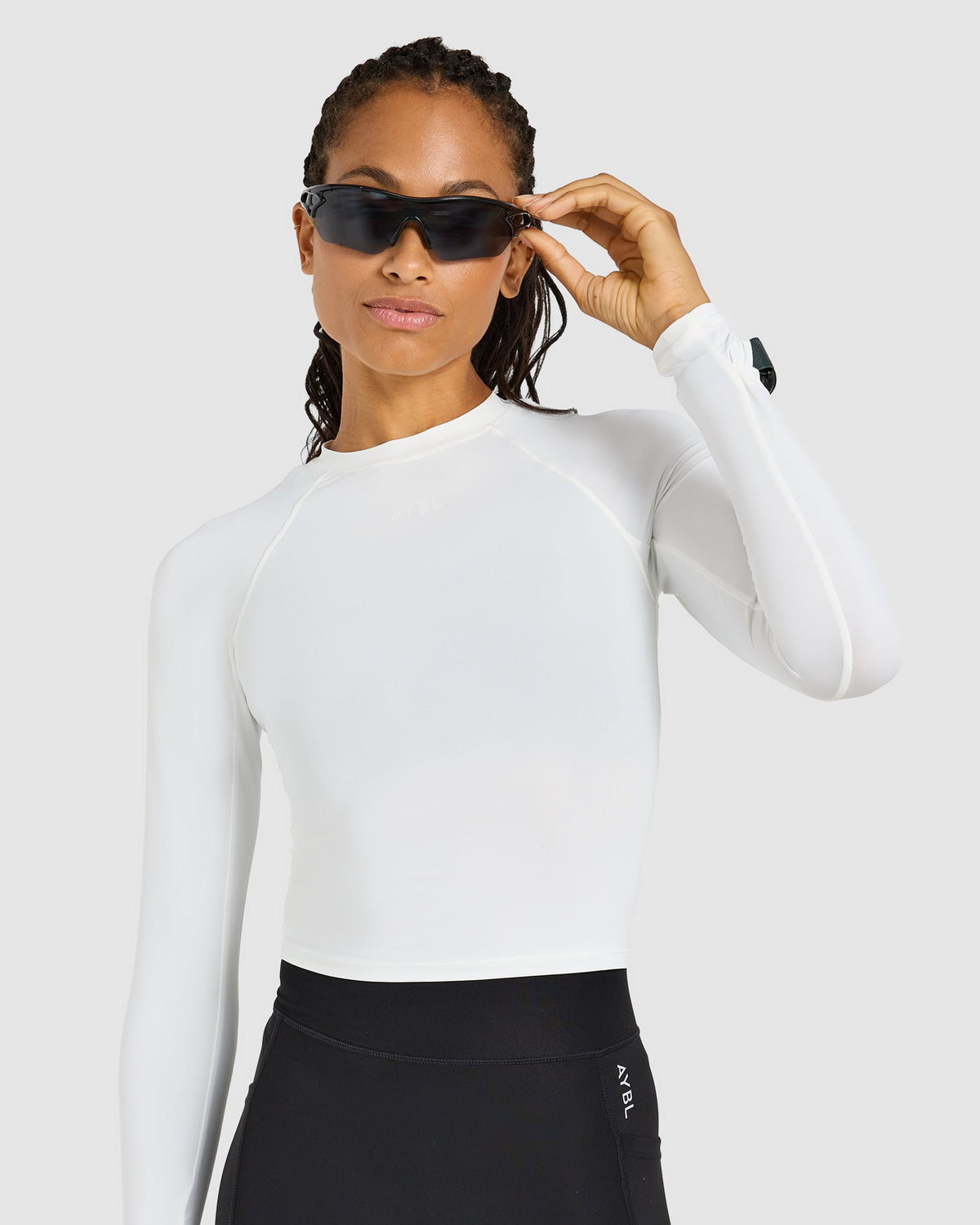 Run Long Sleeve Base Layer - Blanc