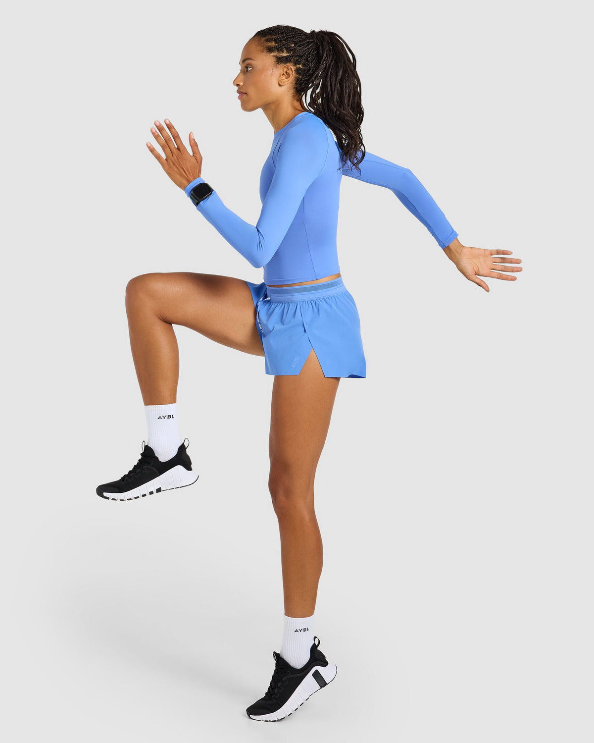 Run Long Sleeve Base Layer - Cornflower Bleu