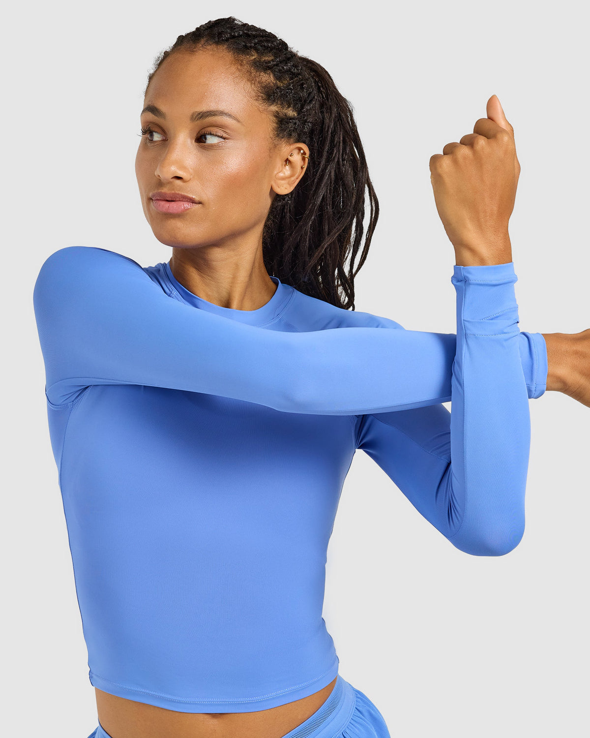 Run Long Sleeve Base Layer - Cornflower Bleu