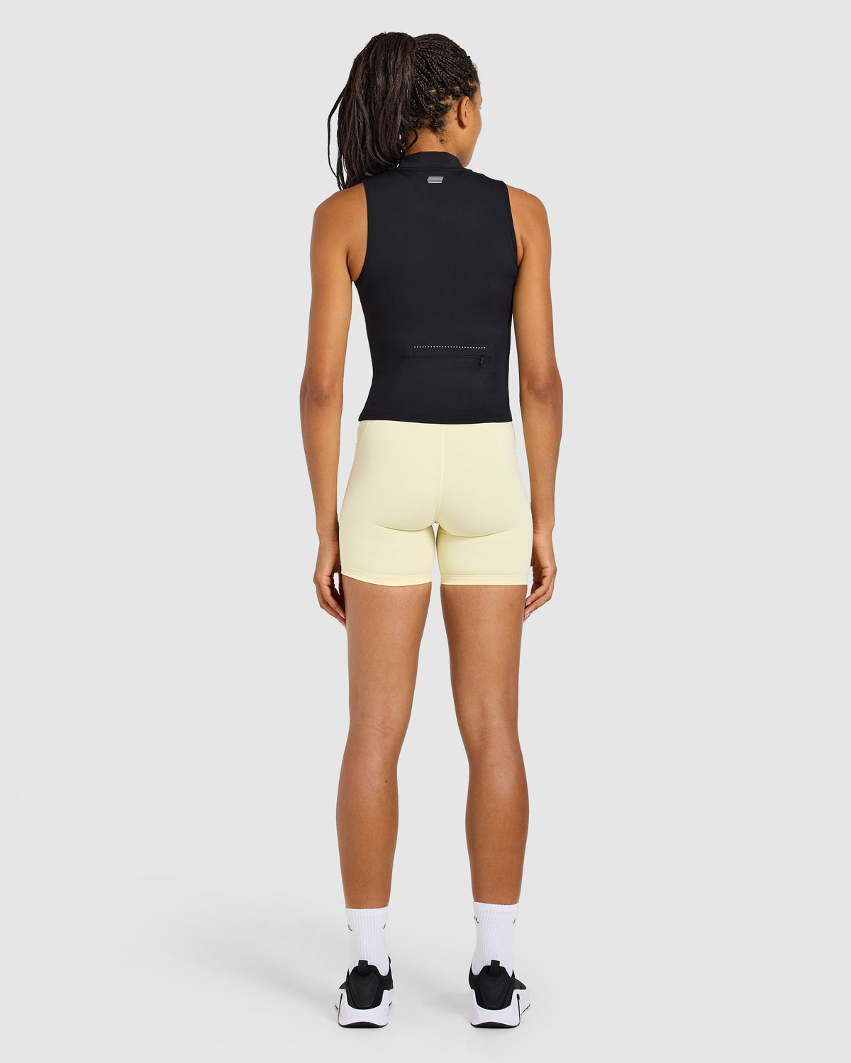 Run Sleeveless Zip Up Jacket - Noir