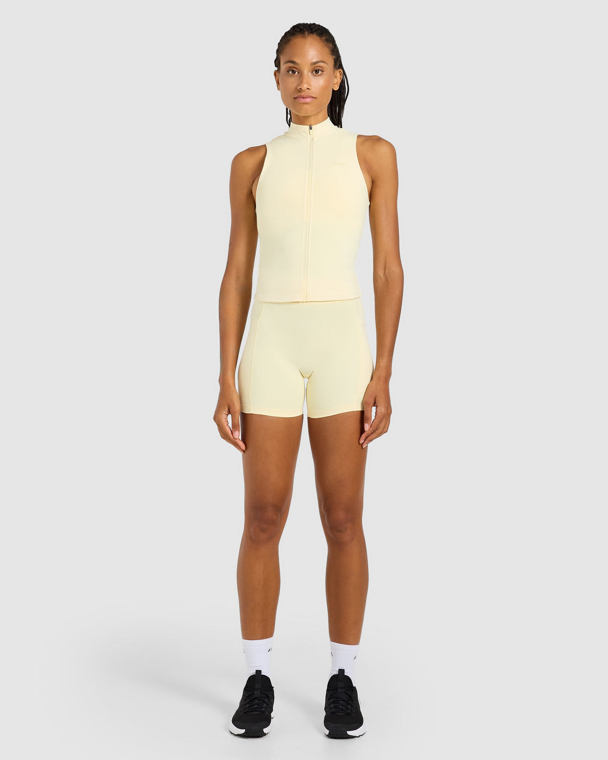 Run Sleeveless Zip Up Jacket - Butter Jaune