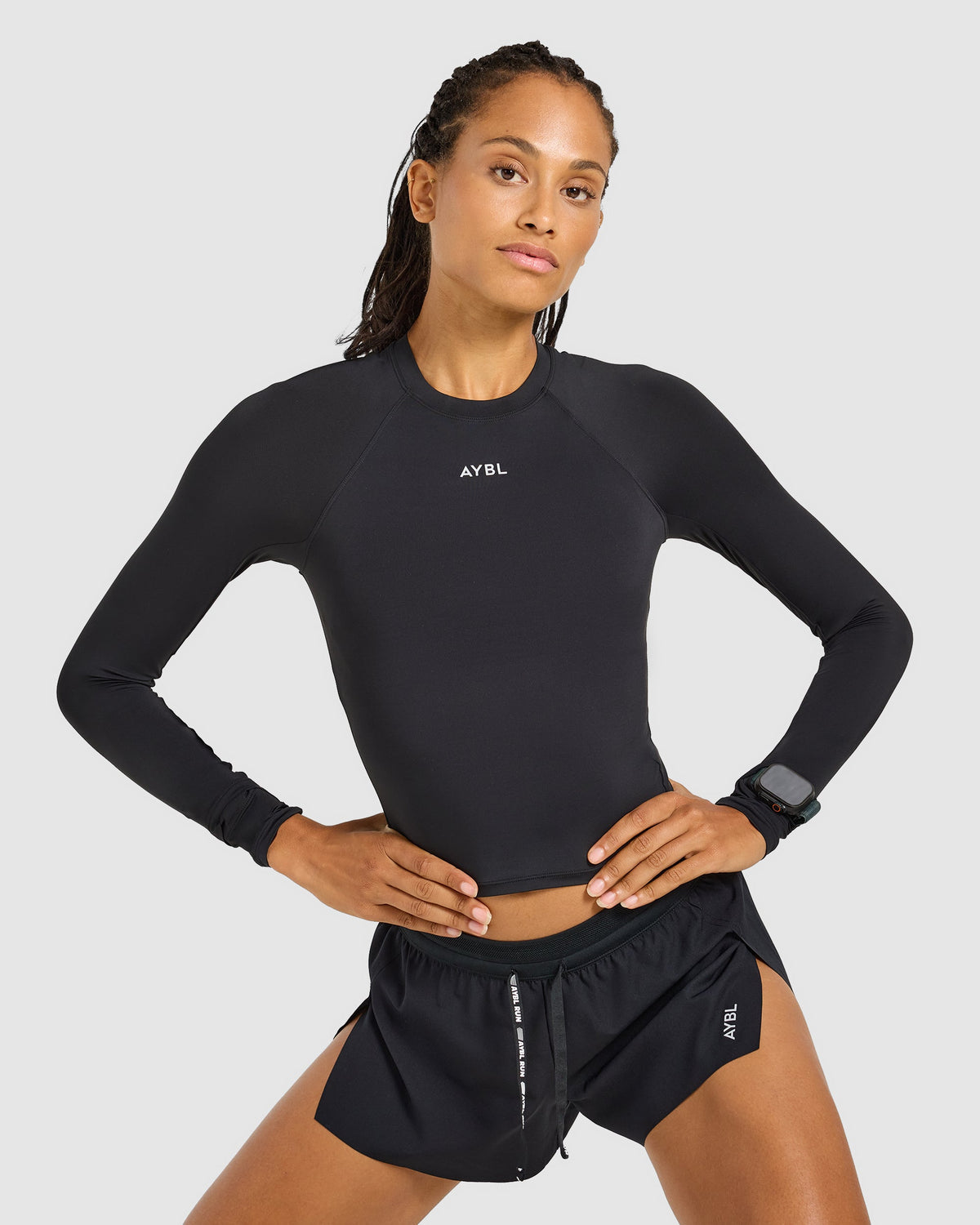 Run Long Sleeve Base Layer - Noir