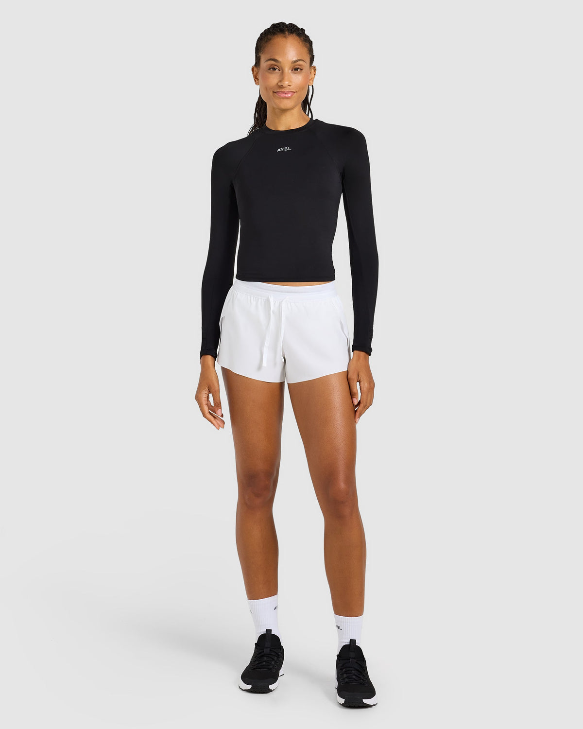 Run Low Rise 3" Shorts - Blanc
