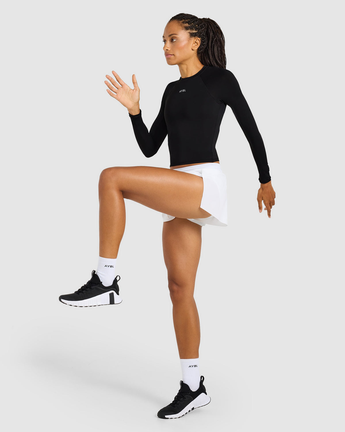 Run Low Rise 3" Shorts - Blanc