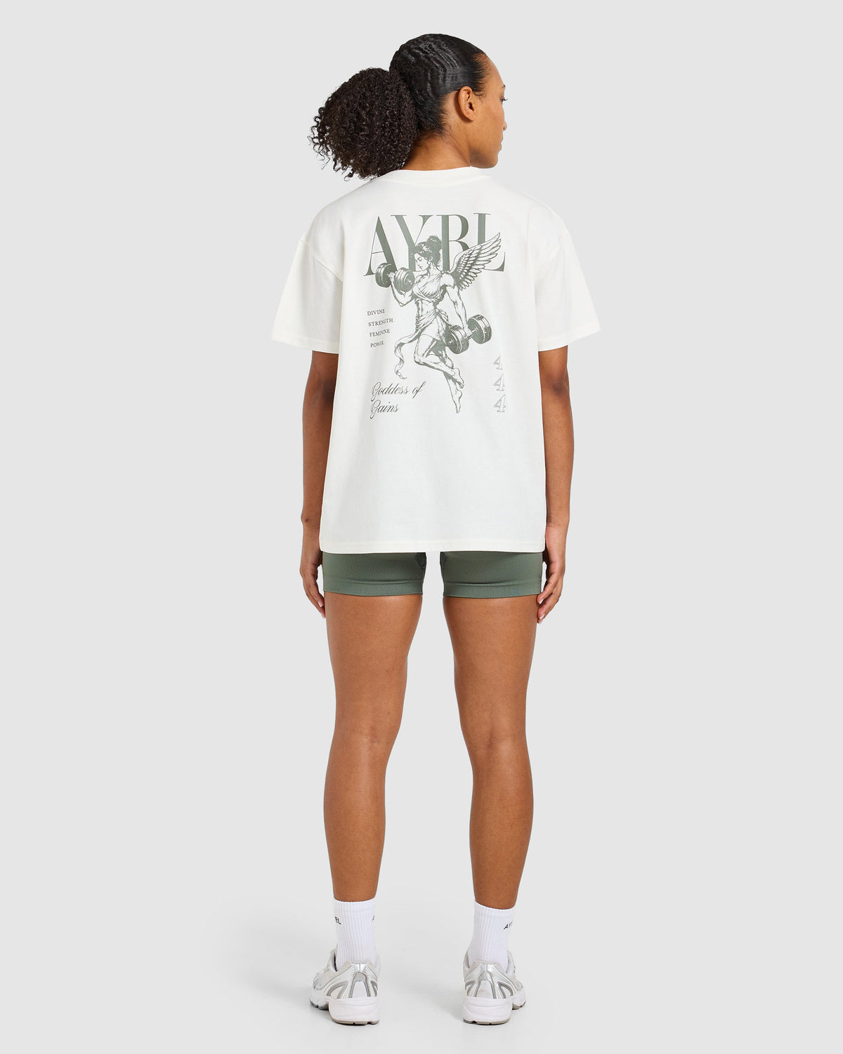 Goddess Of Gains Oversized T Shirt - Off Blanc