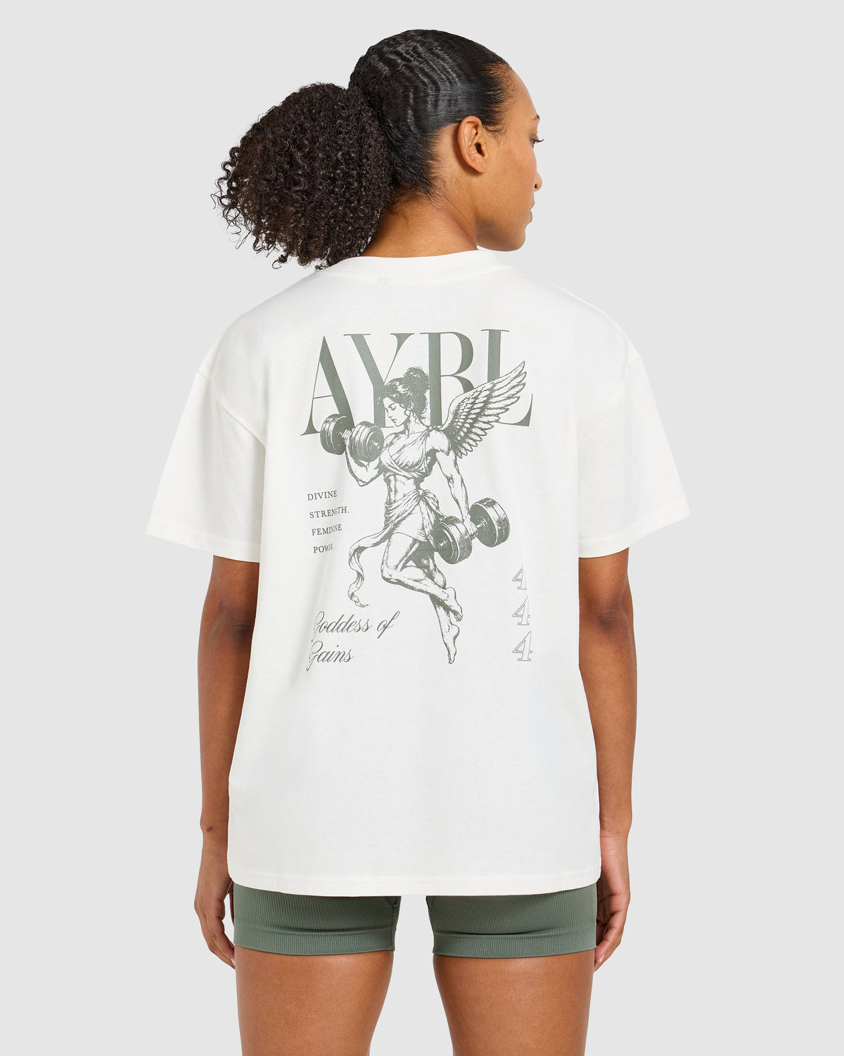 Goddess Of Gains Oversized T Shirt - Off Blanc