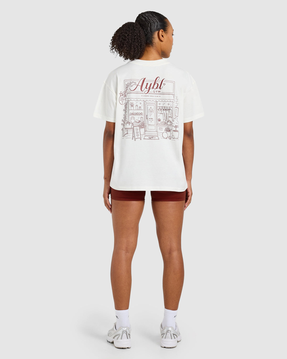 AYBL Gym Oversized T Shirt - Off Blanc