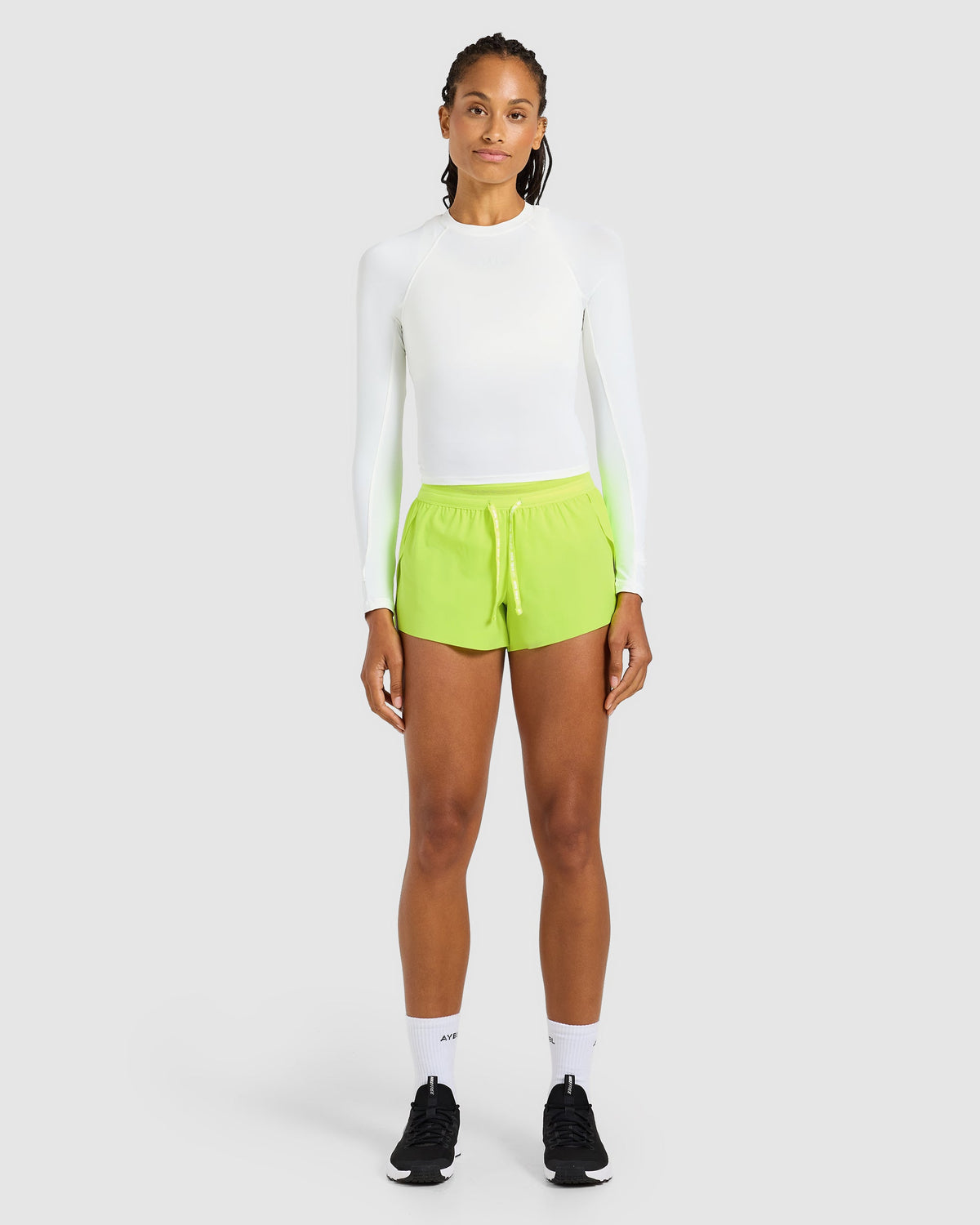 Run Low Rise 3" Shorts - Neon Jaune