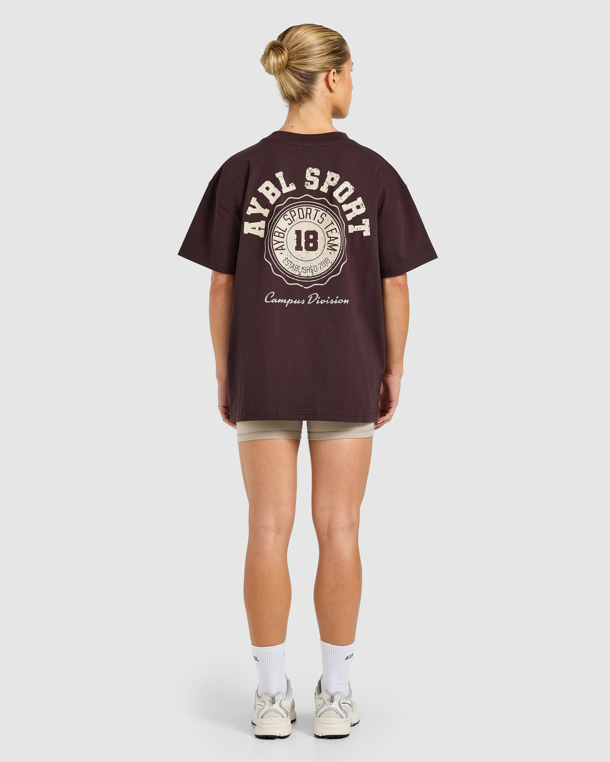 AYBL Campus Division Oversized T Shirt - Cocoa Marron