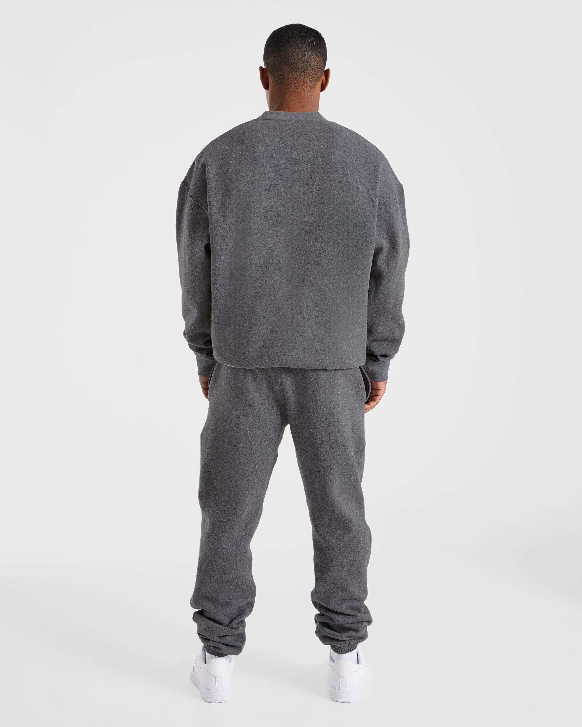 Essential Oversized Sweater - Charcoal Marl