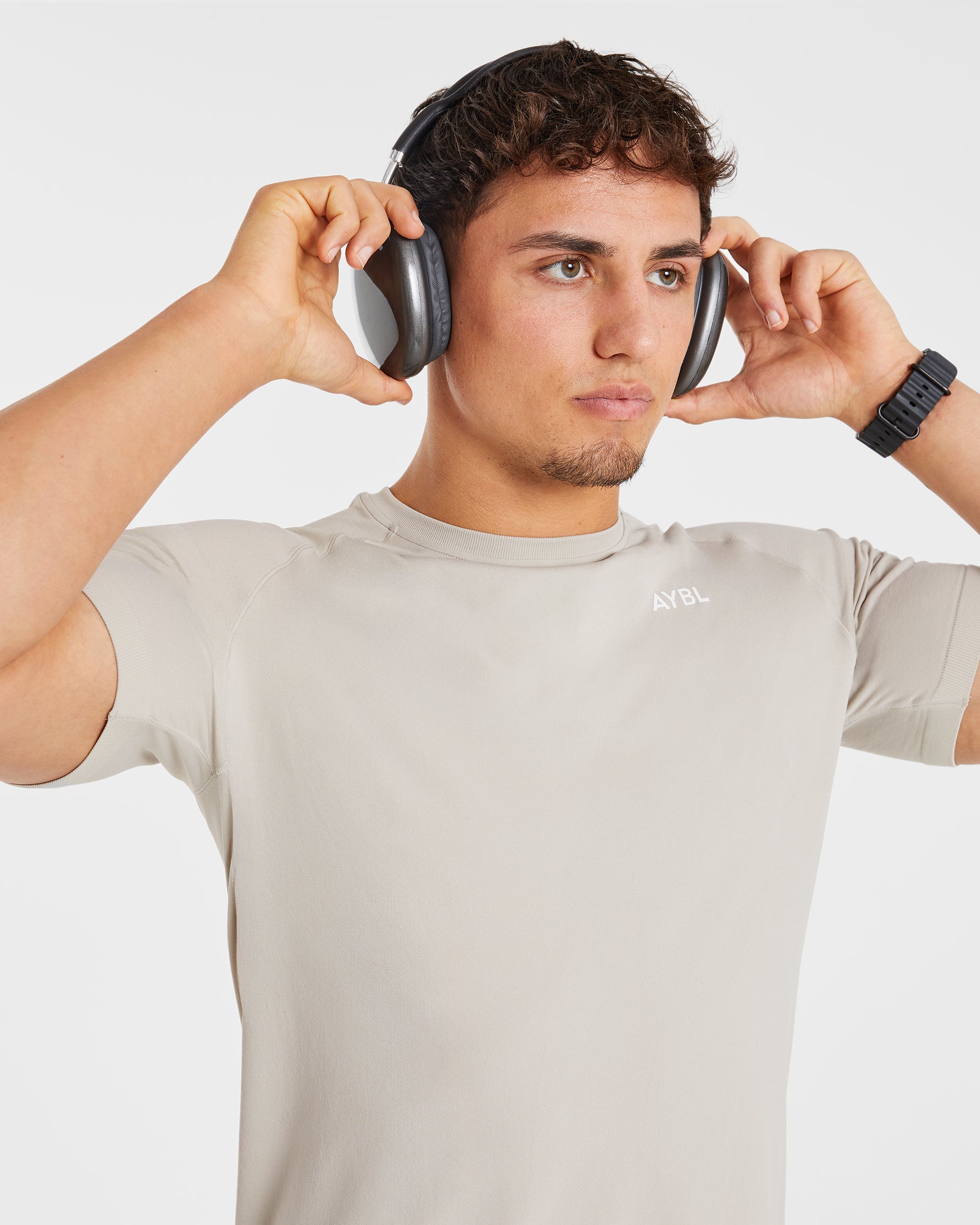 Ascend Seamless T Shirt - Ice Gris
