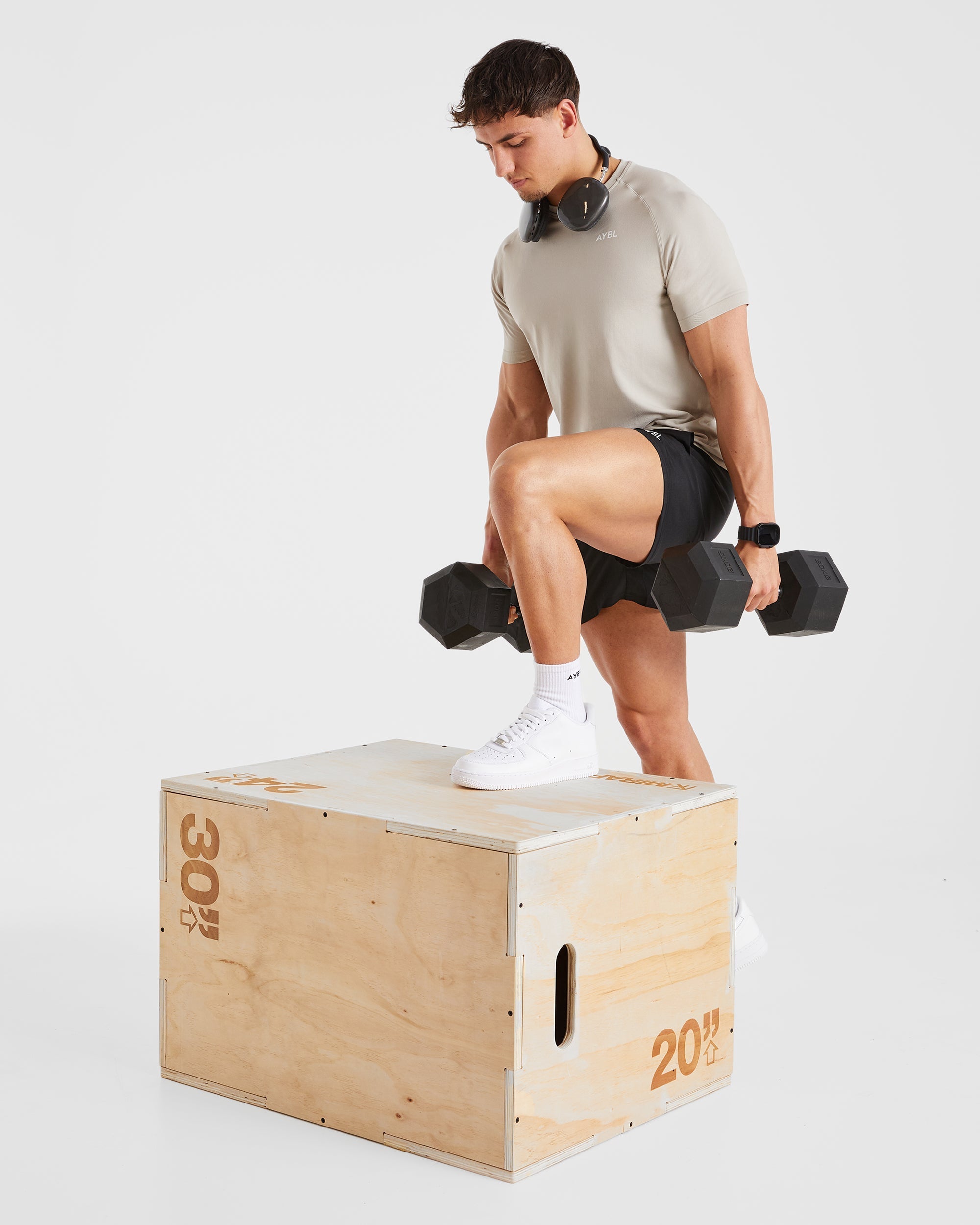 Ascend Seamless T Shirt - Ice Gris