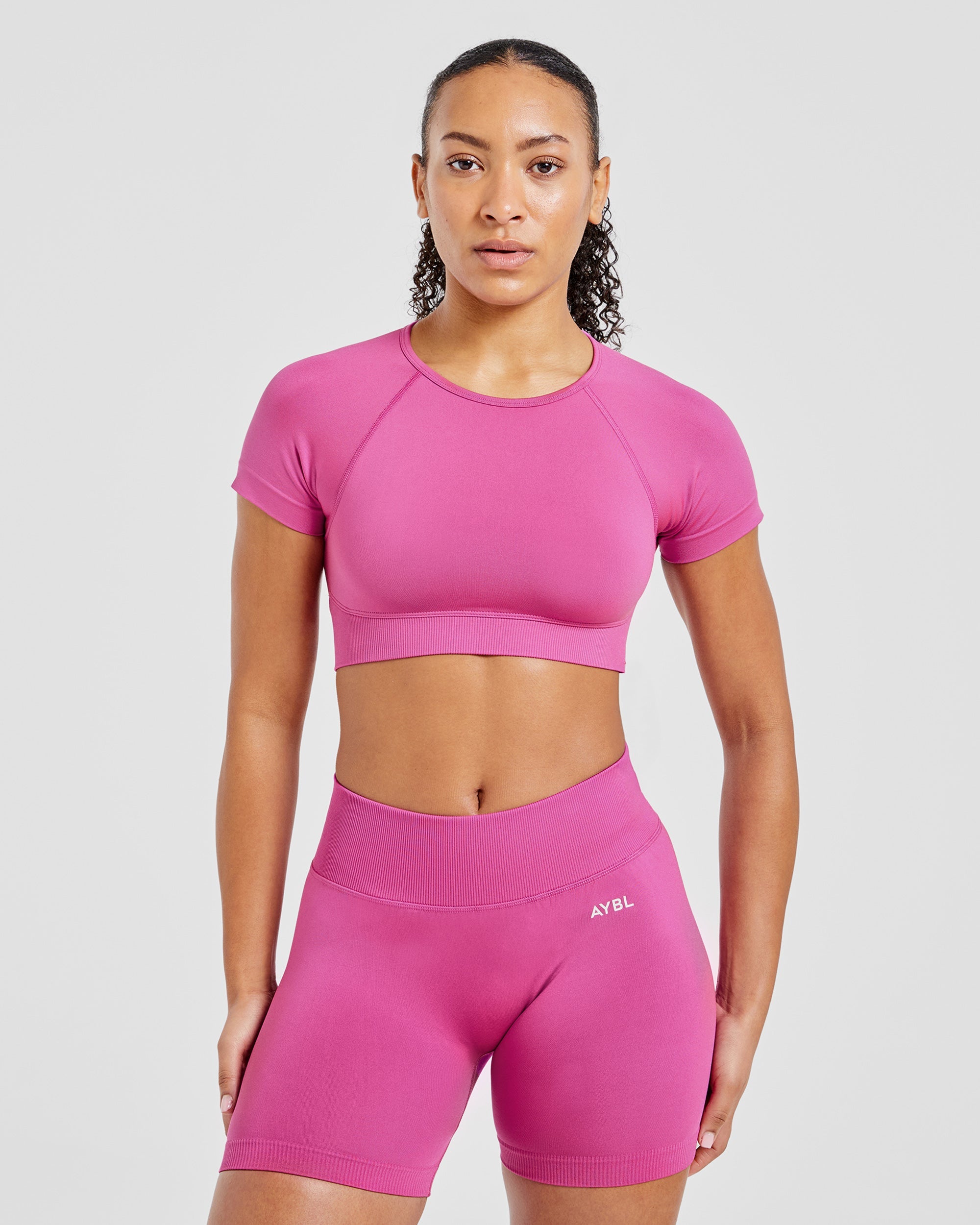 Adapt Seamless Crop Top - Rose