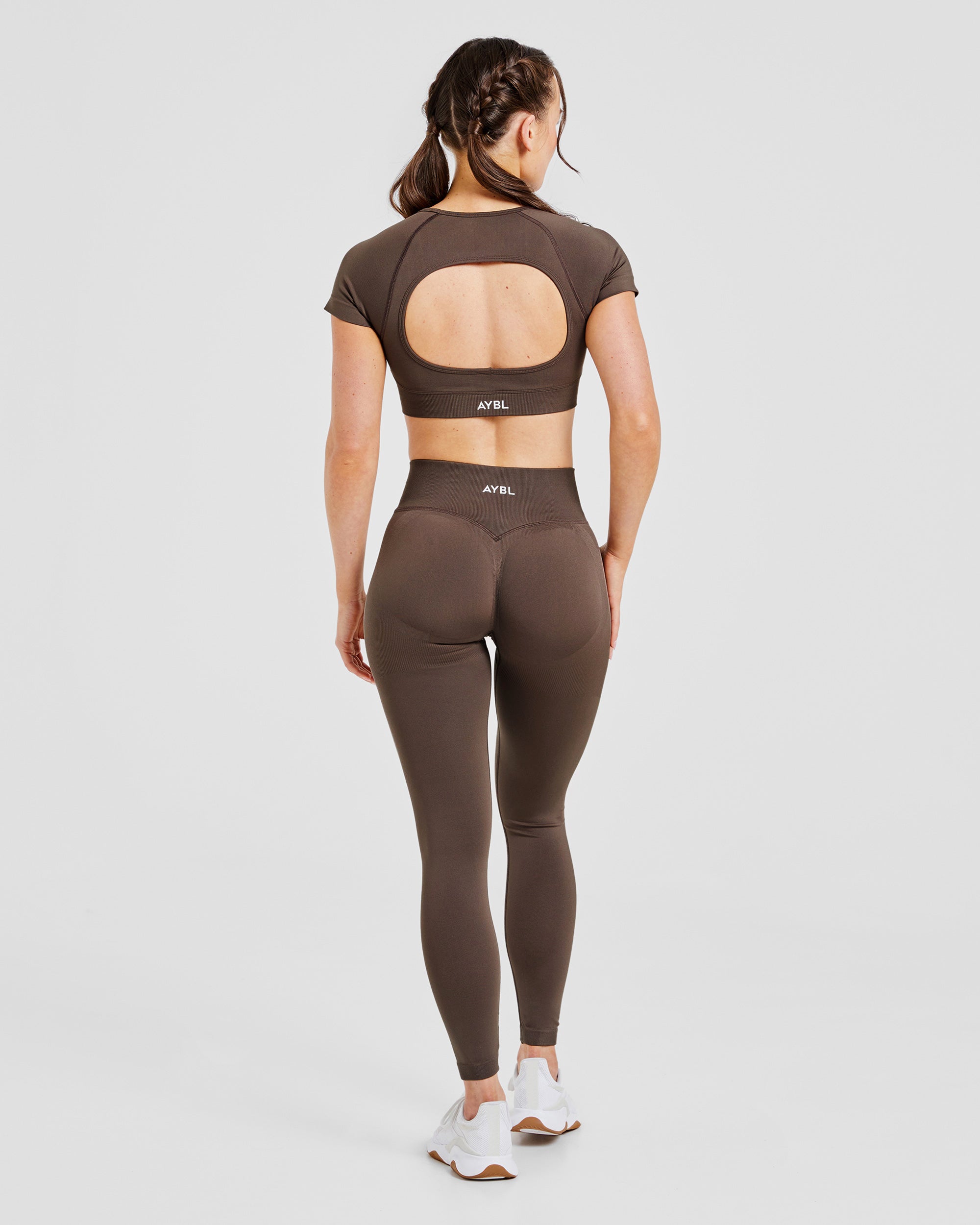 Adapt Seamless Crop Top - Brun