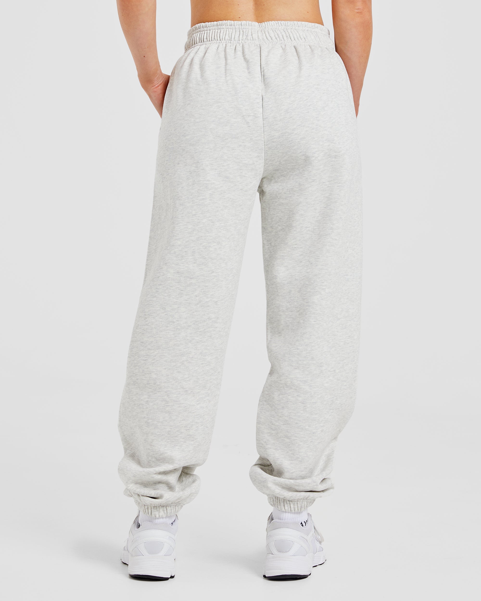 Varsity Graphic Oversized Joggers - Gris Marl