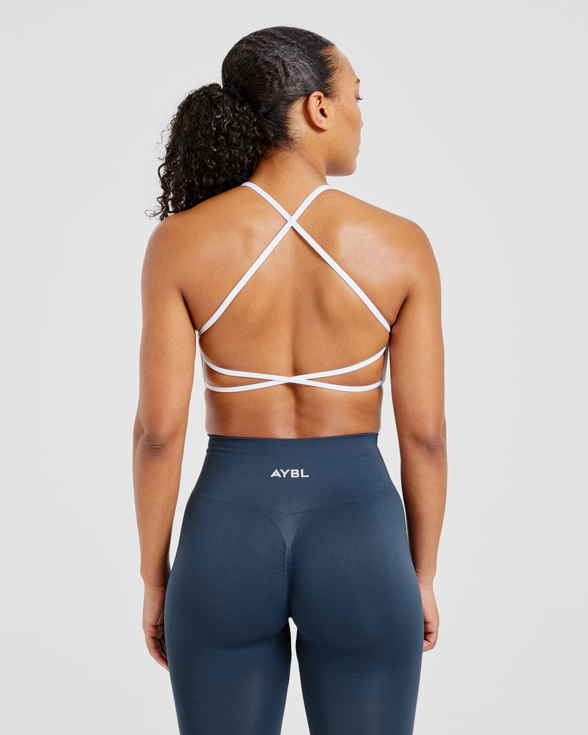 Essential Crossback Sports Bra - Blanc