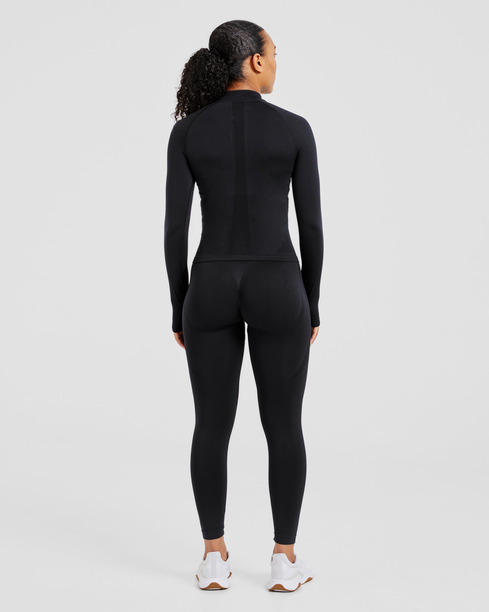 Empower Seamless 1/2 Zip Jacket - Noir