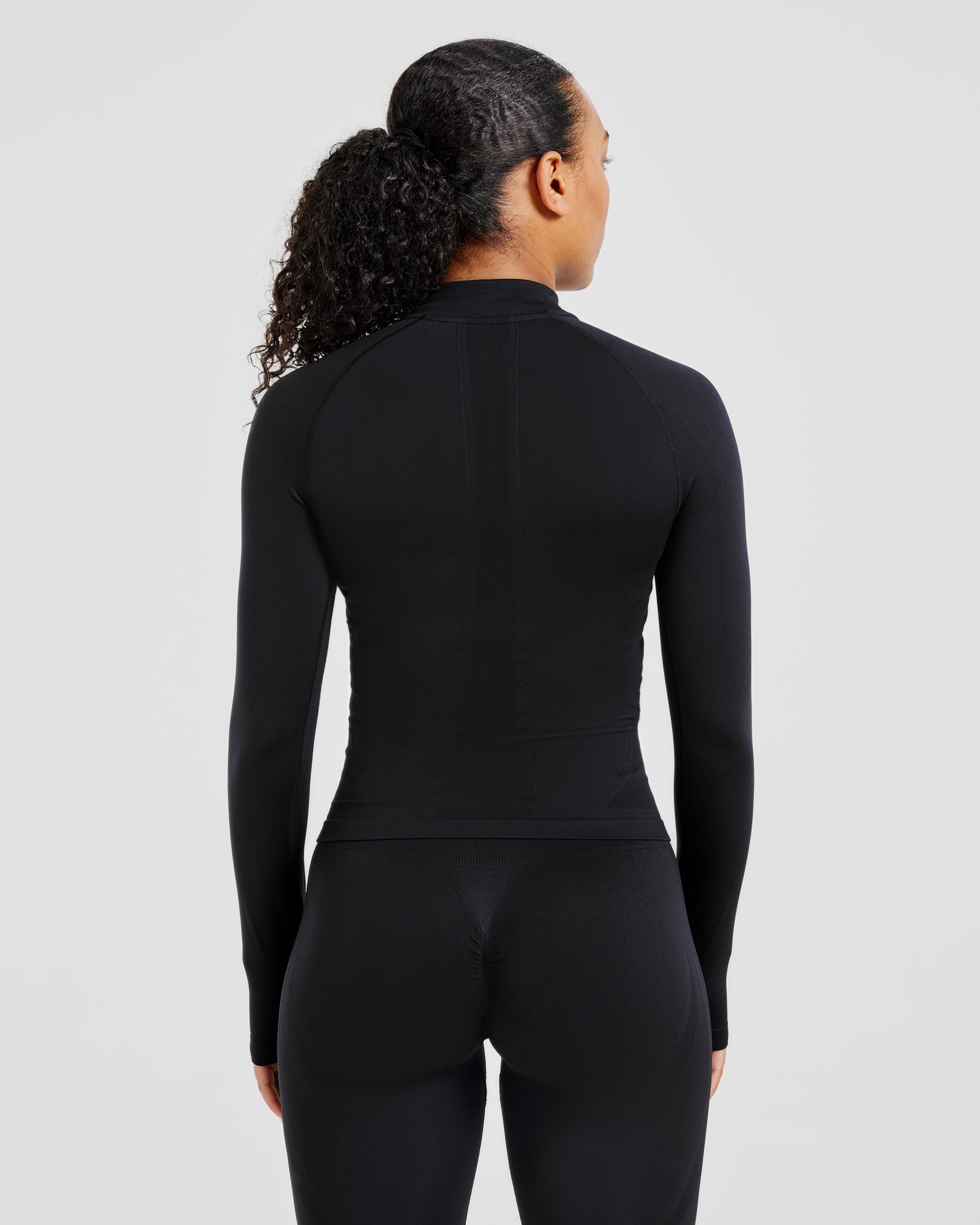 Empower Seamless 1/2 Zip Jacket - Noir