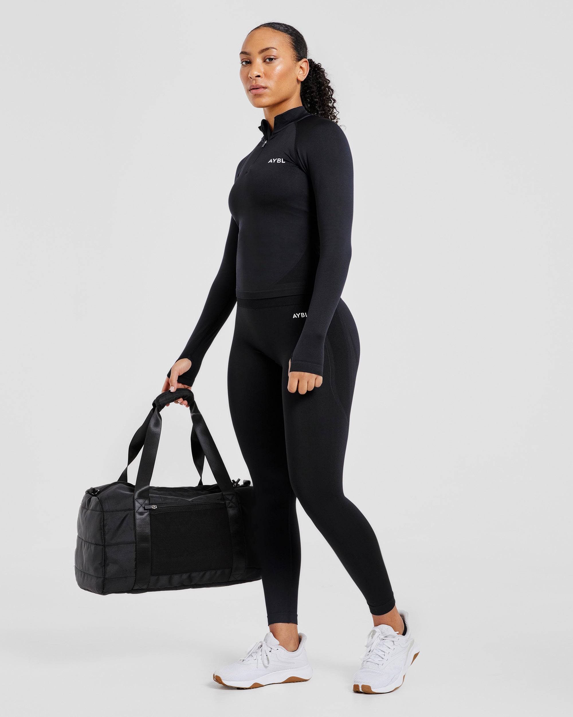 Empower Seamless 1/2 Zip Jacket - Noir