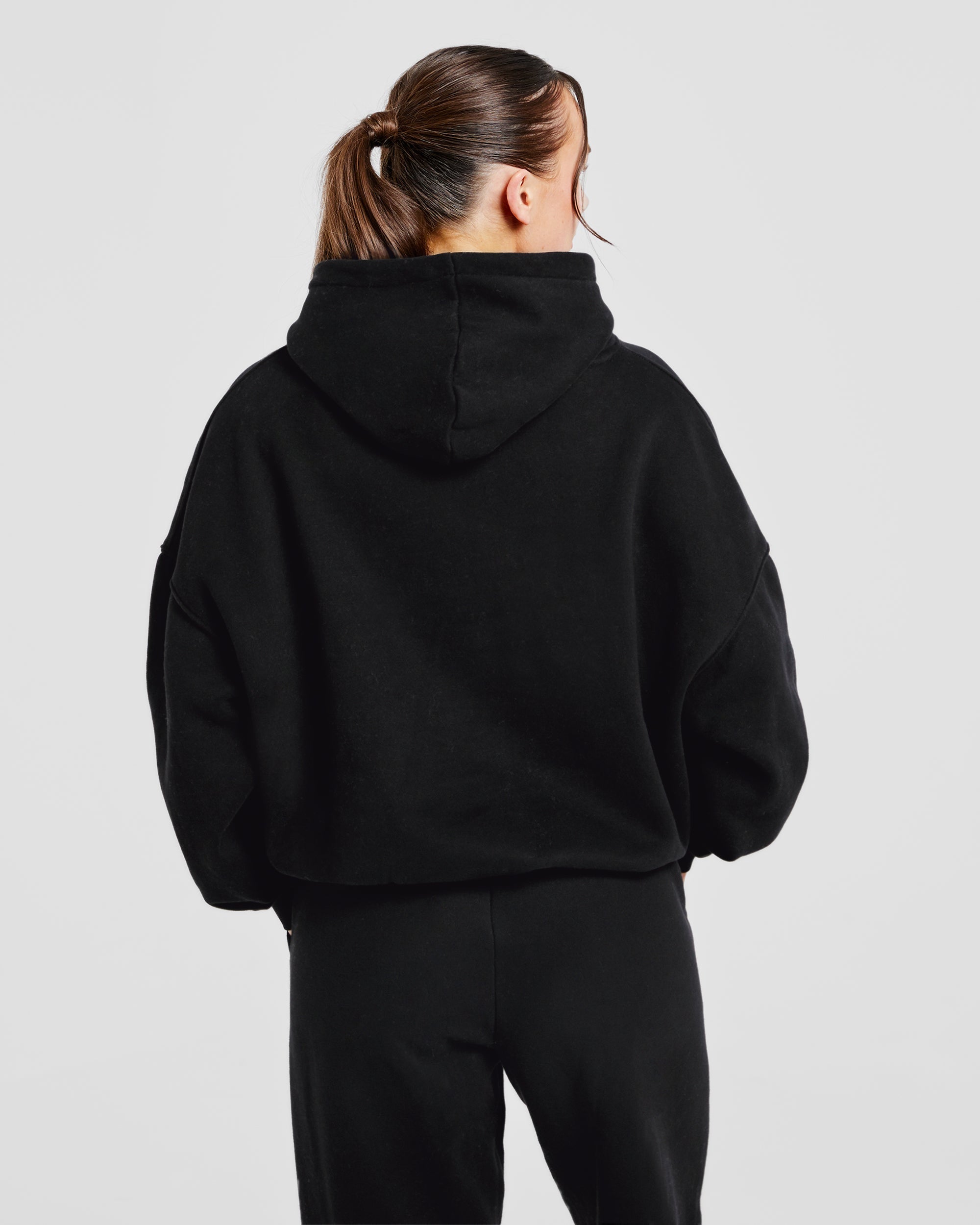 Varsity Oversized Hoodie - Noir