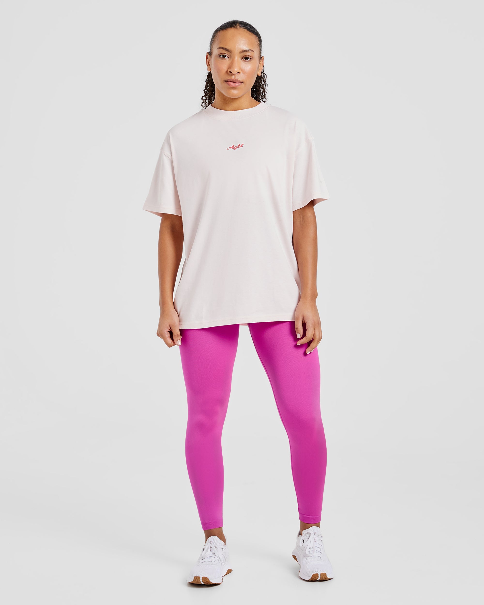 Swolemate Oversized T Shirt - Rose
