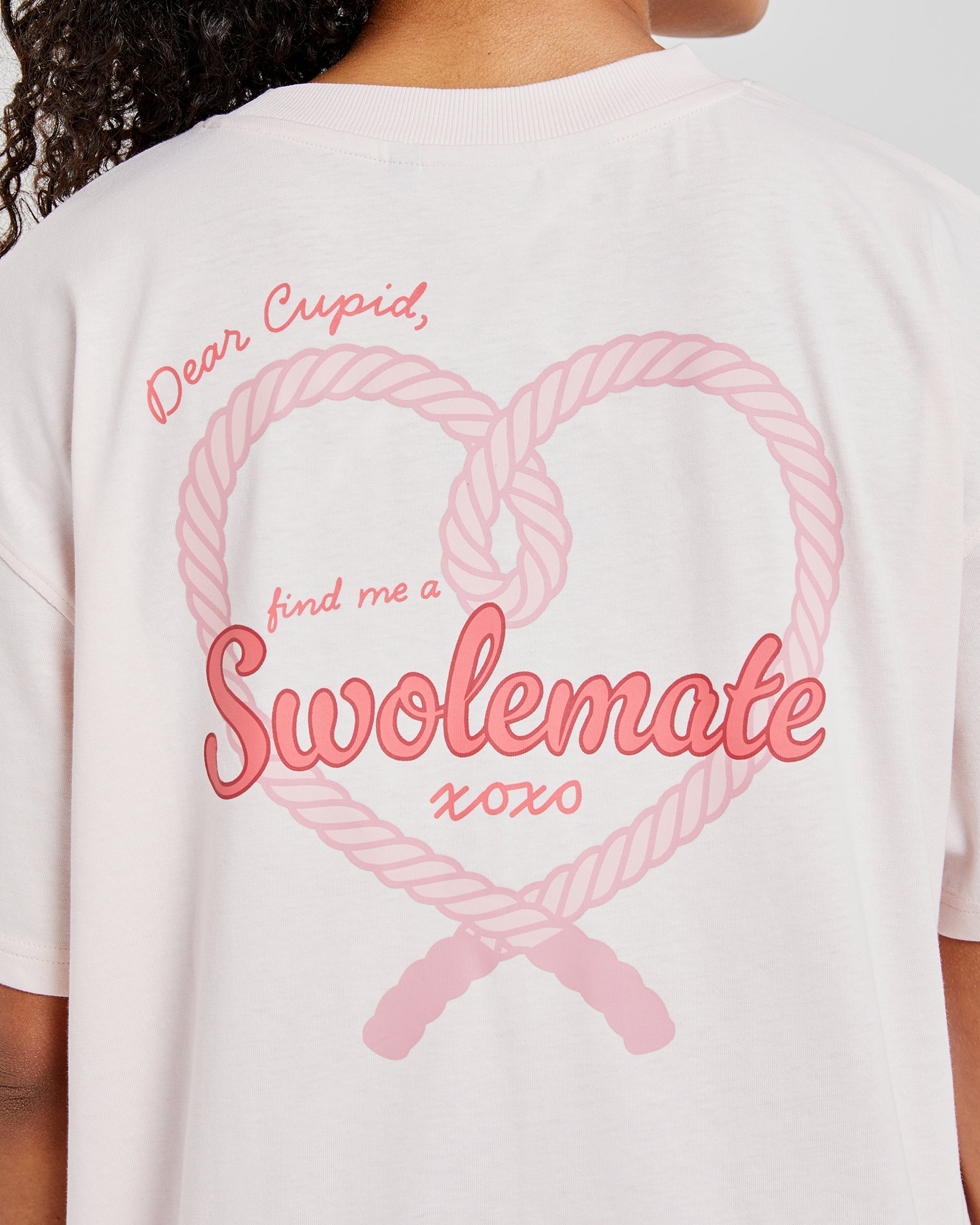 Swolemate Oversized T Shirt - Rose