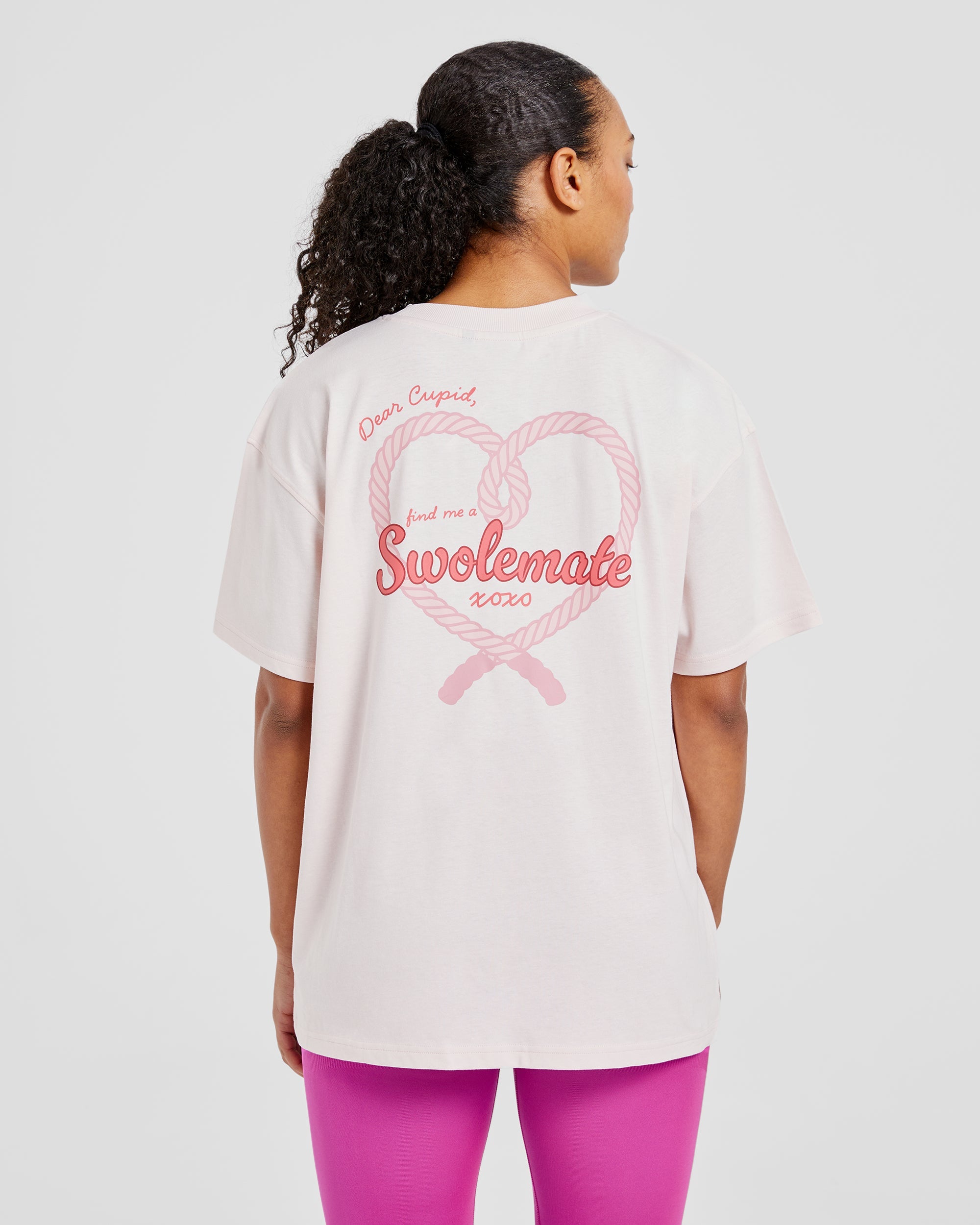 Swolemate Oversized T Shirt - Rose