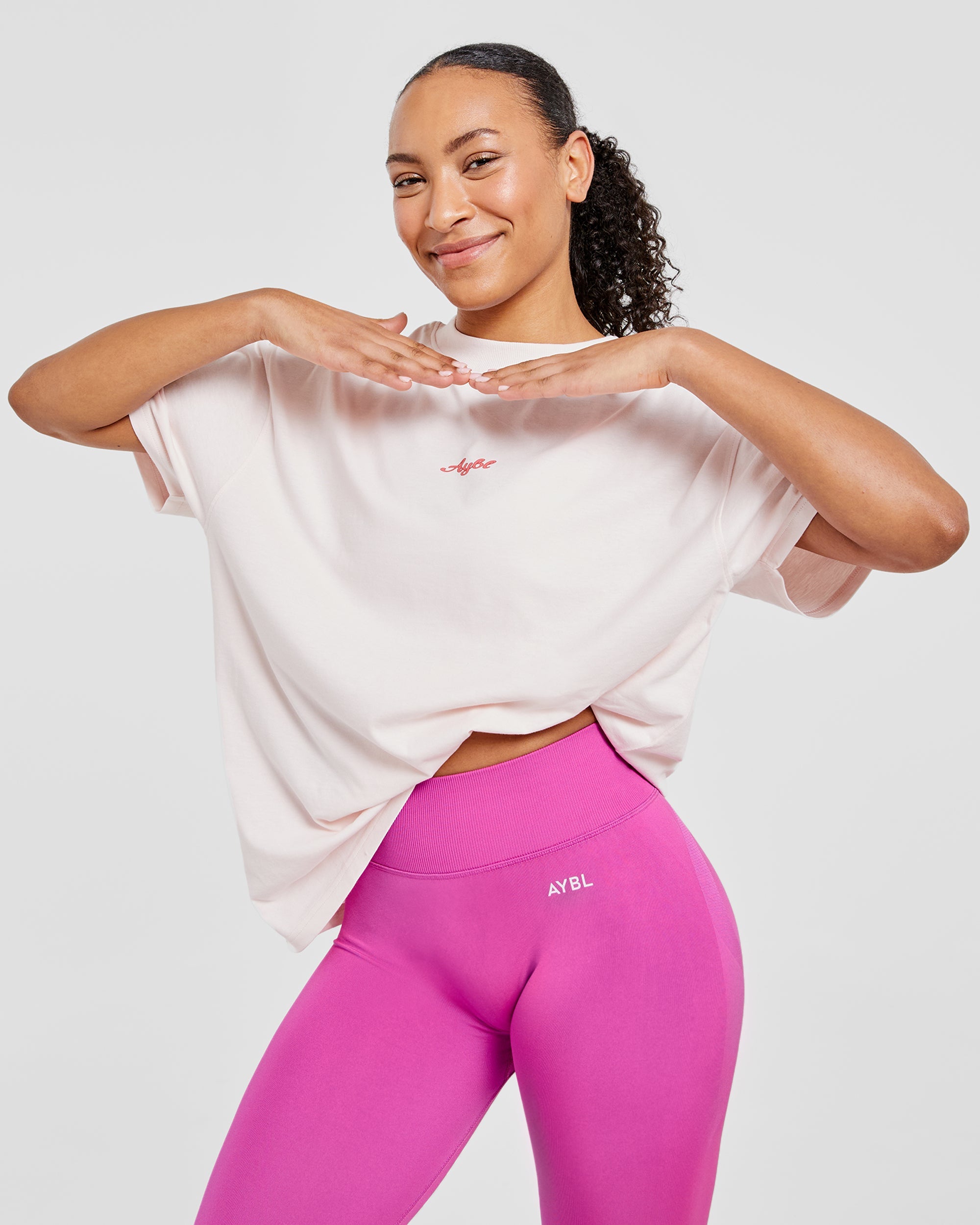 Swolemate Oversized T Shirt - Rose