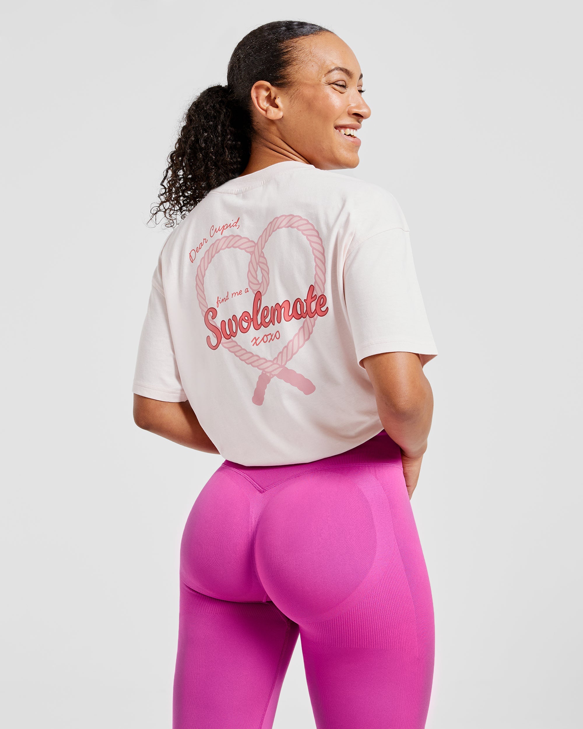 Swolemate Oversized T Shirt - Rose