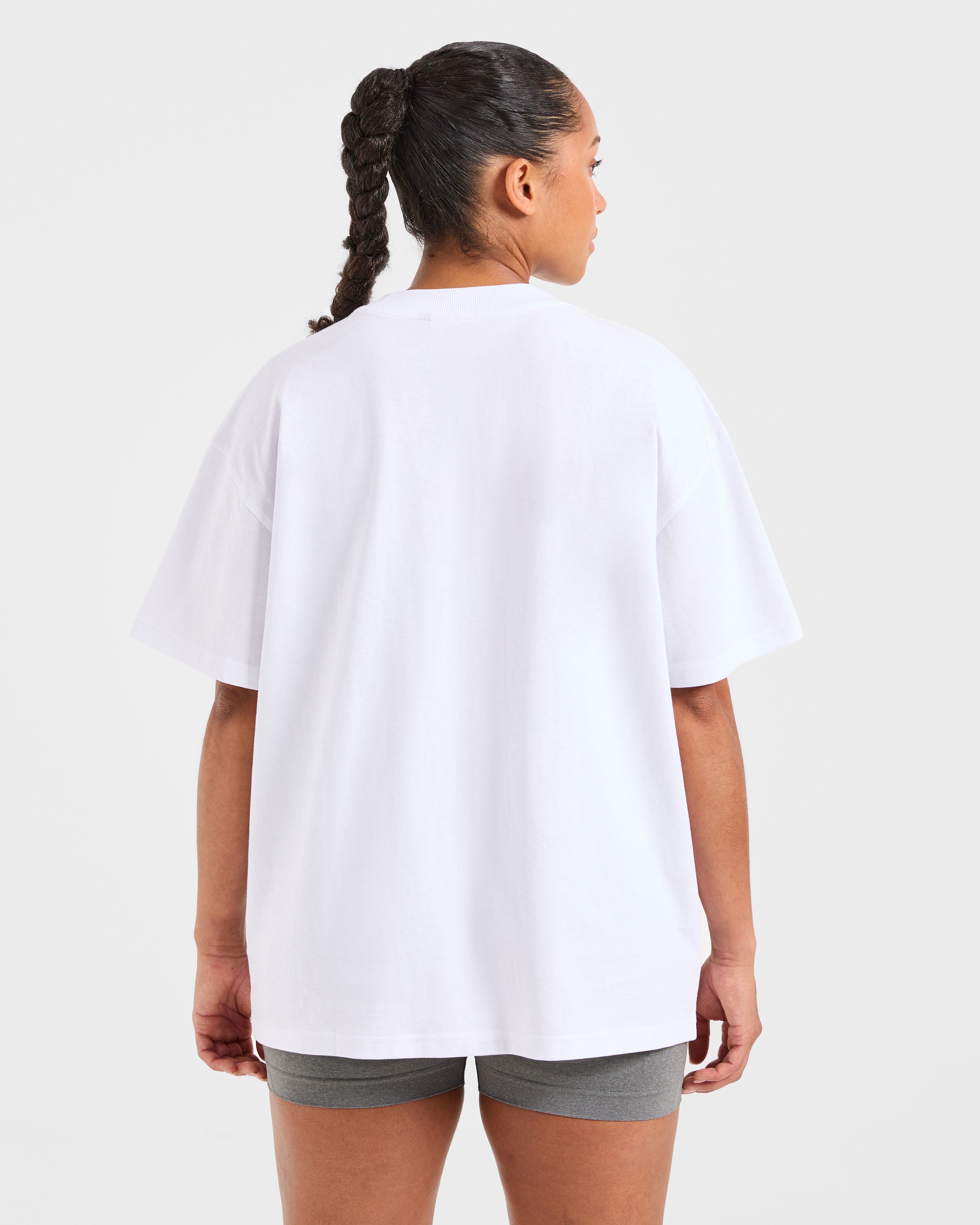 Varsity 2.0 Oversized T Shirt - Blanc